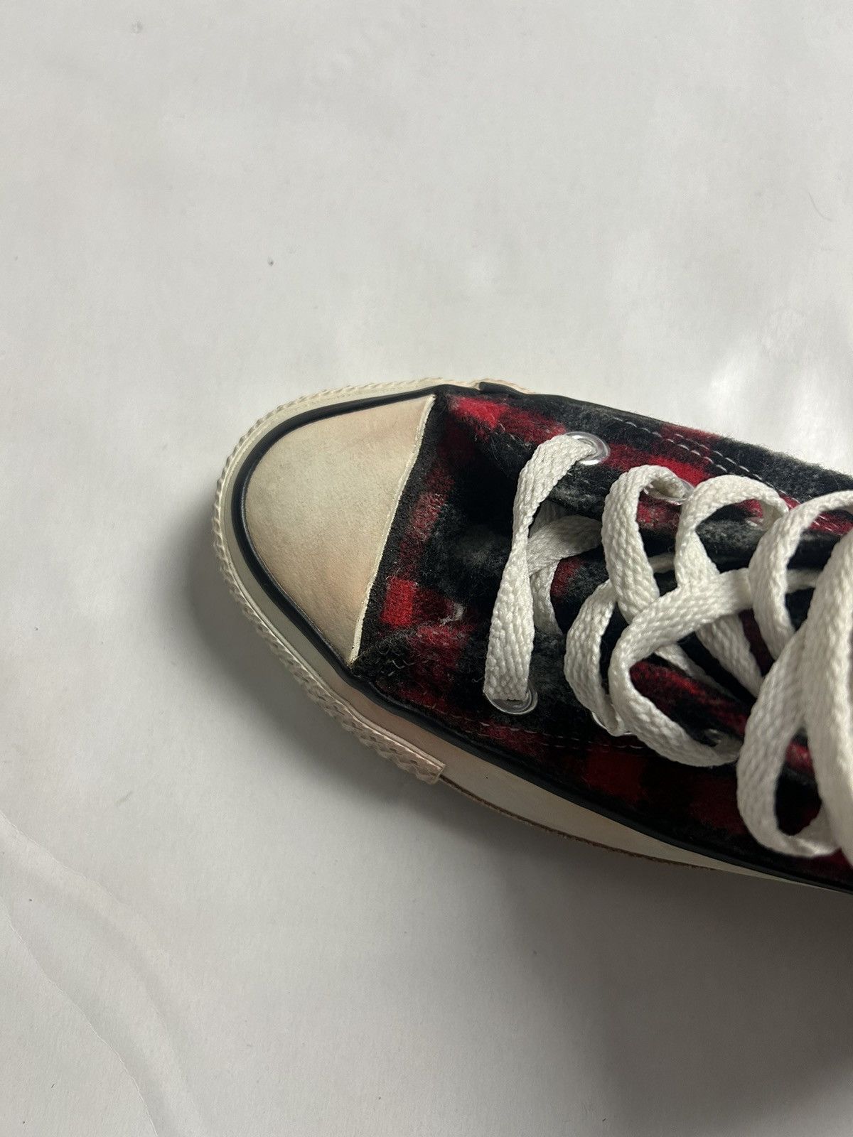 Converse × Vintage Vintage 80/90’s Converse Wool Plaid Chuck Taylor Size US 5 / IT 35 - 4 Thumbnail