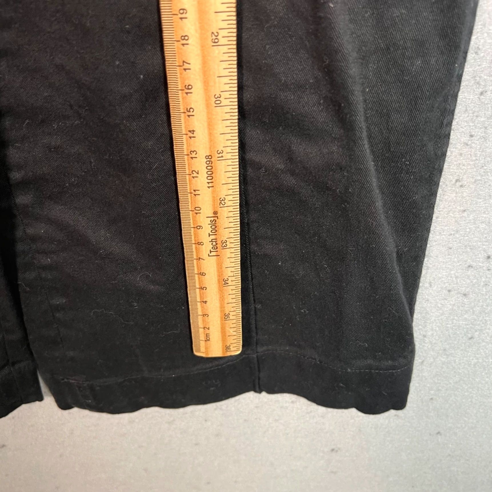THAKOON Thakoon Womens Size 4 Black Wide-Leg Cotton Blend Chino Pants Size 27" / US 4 / IT 40 - 6 Thumbnail
