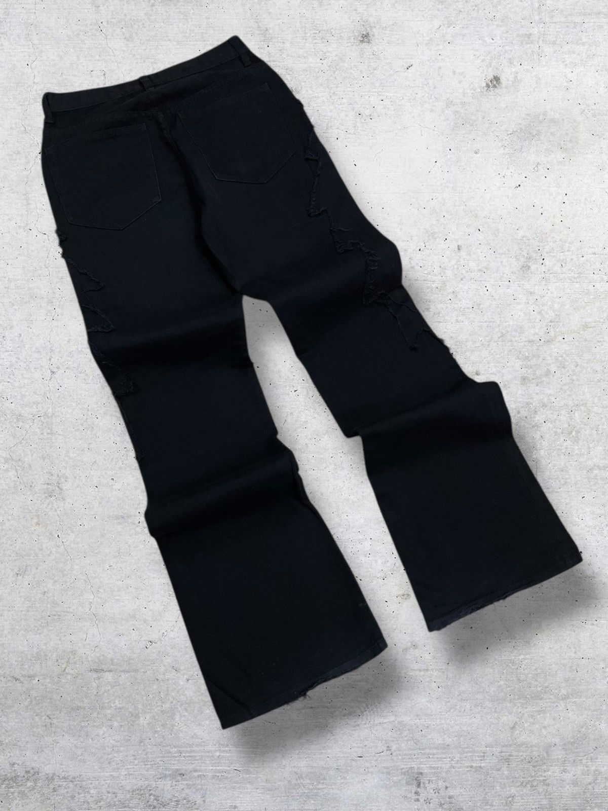 Tornado Mart VINTAGE AMORE PURE JAPAN 1990S RARE ZIGZAG AVANTGARDE DENIM Size US 27 - 9 Thumbnail