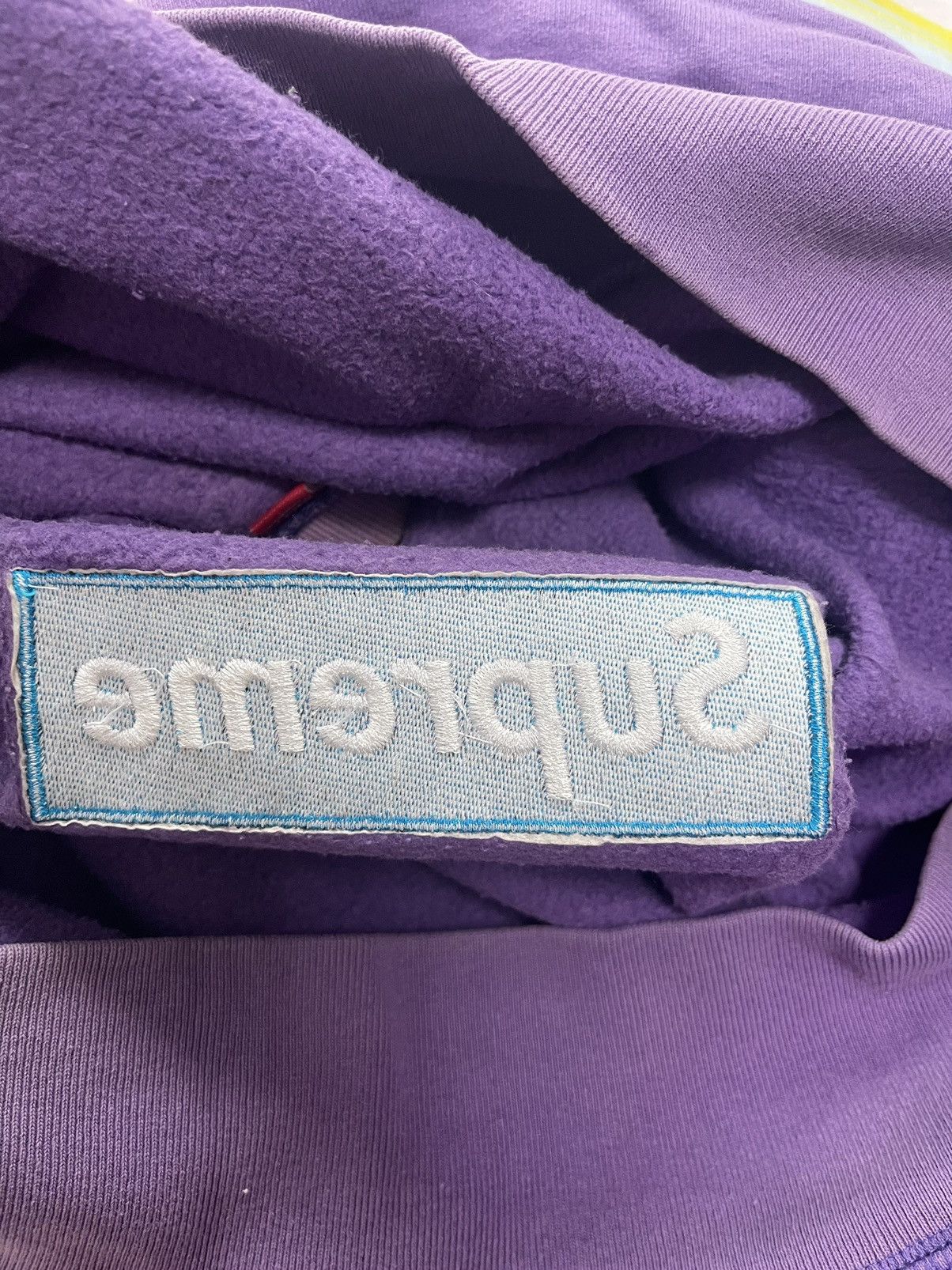 Supreme Supreme 2005 teal on purple box logo crewneck Size US M / EU 48-50 / 2 - 4 Thumbnail