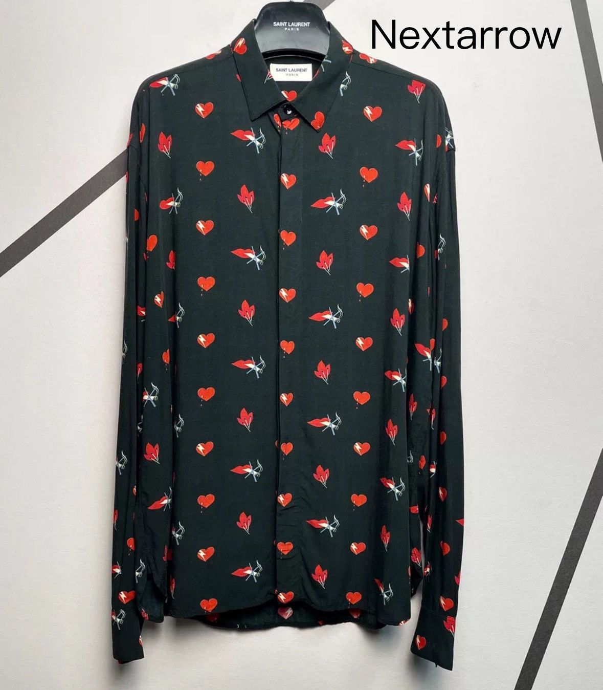 Saint Laurent Paris × Yves Saint Laurent Saint Laurent SLP Authentic Love Red Lips Non Smoking Shirt Size US S / EU 44-46 / 1 - 1 Thumbnail