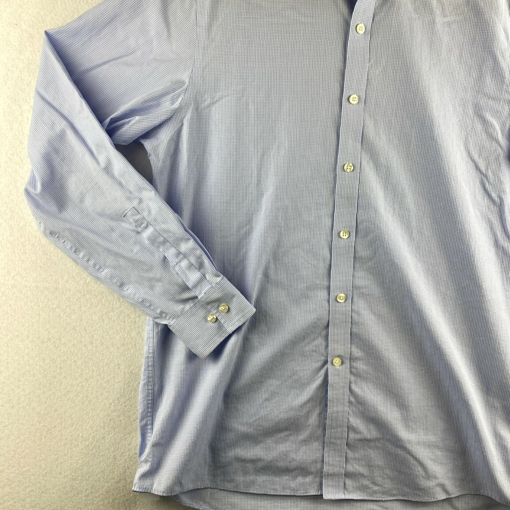 Michael Kors Michael Kors Button-Down Shirt Mens 15 1/2 34/35 Blue Check Long Sleeve Non-Iron Shirt Mens Blue Check 15 1/2 34/35 Casual Business Modern Size US S / EU 44-46 / 1 - 4 Thumbnail