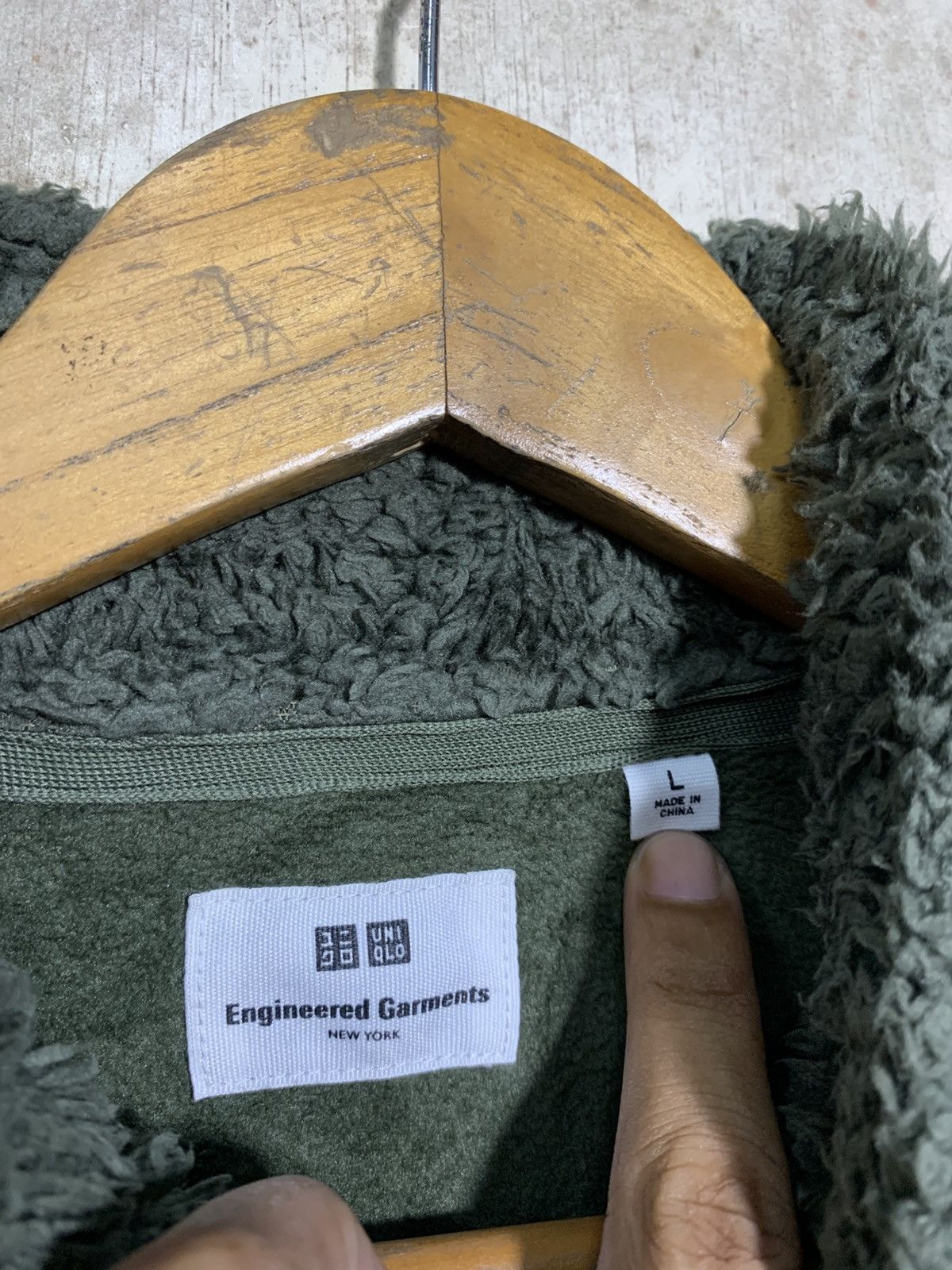 Engineered Garments × Uniqlo 🔥UNIQLO X E.GARMENTS F/W19 SPLIT FLEECE JACKET Size US L / EU 52-54 / 3 - 6 Thumbnail