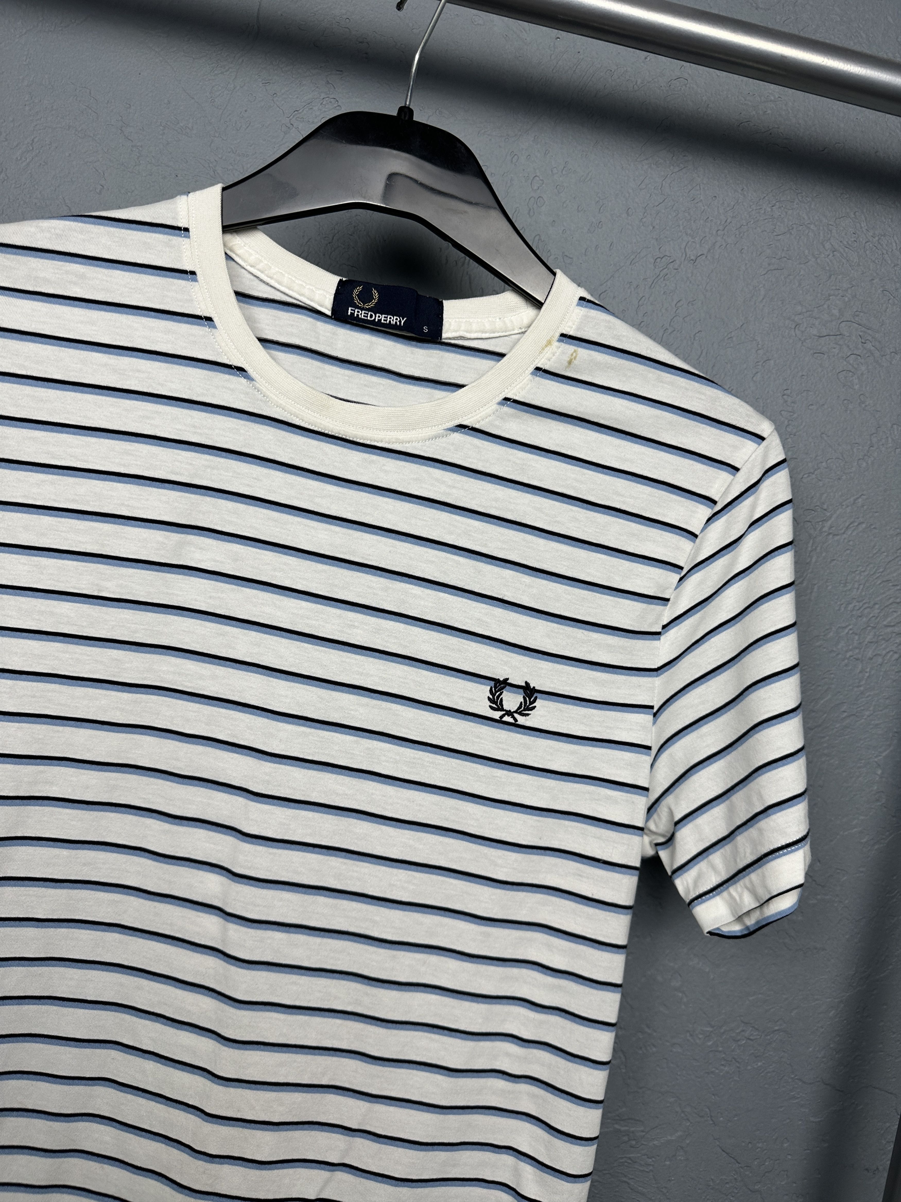 Fred Perry Fred Perry Mens Crew Neck Striped T-Shirt Tee Size US S / EU 44-46 / 1 - 2 Thumbnail
