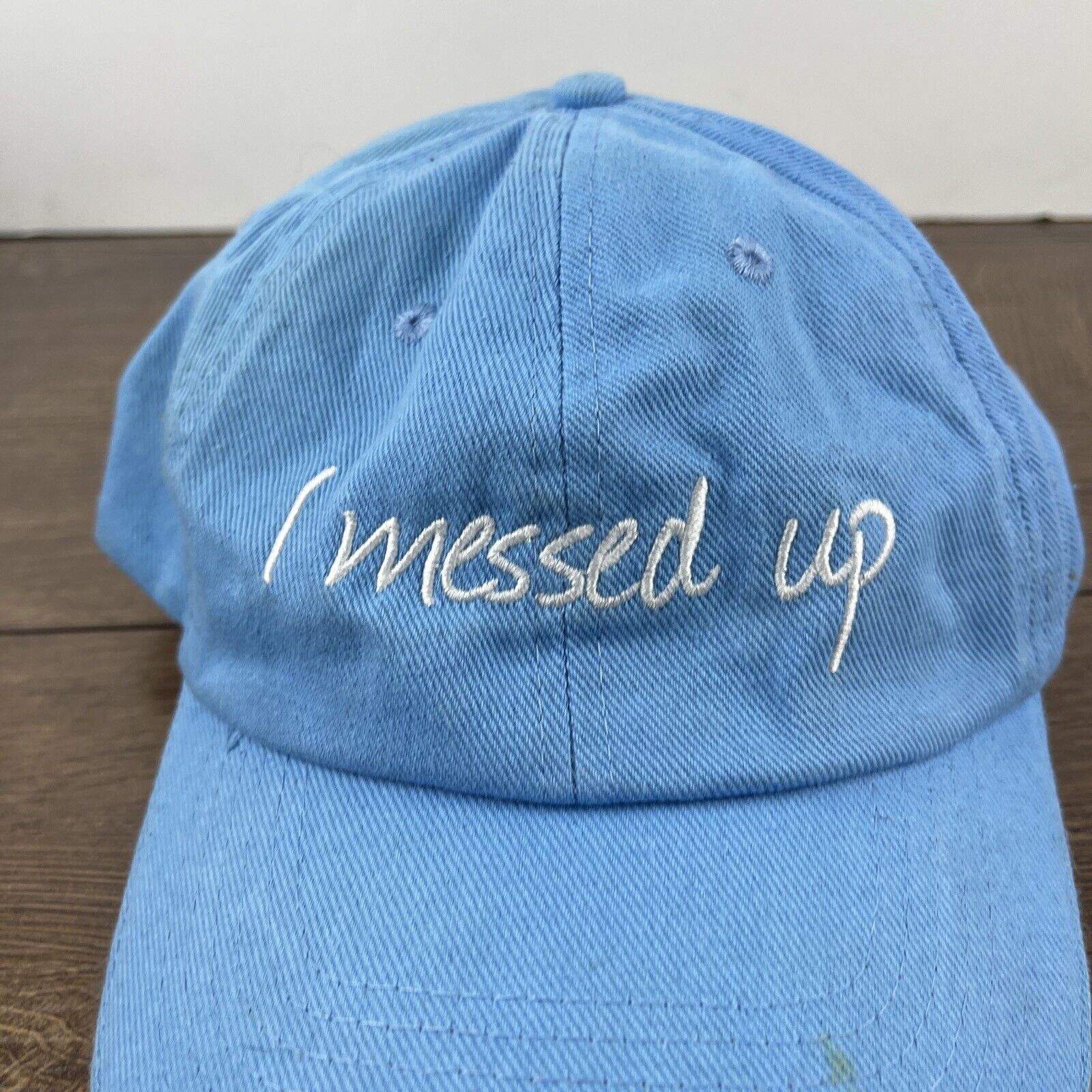 Other I Messed Up Hat Messed Up Blue Hat Adjustable Adult Size Hat Size ONE SIZE - 6 Thumbnail