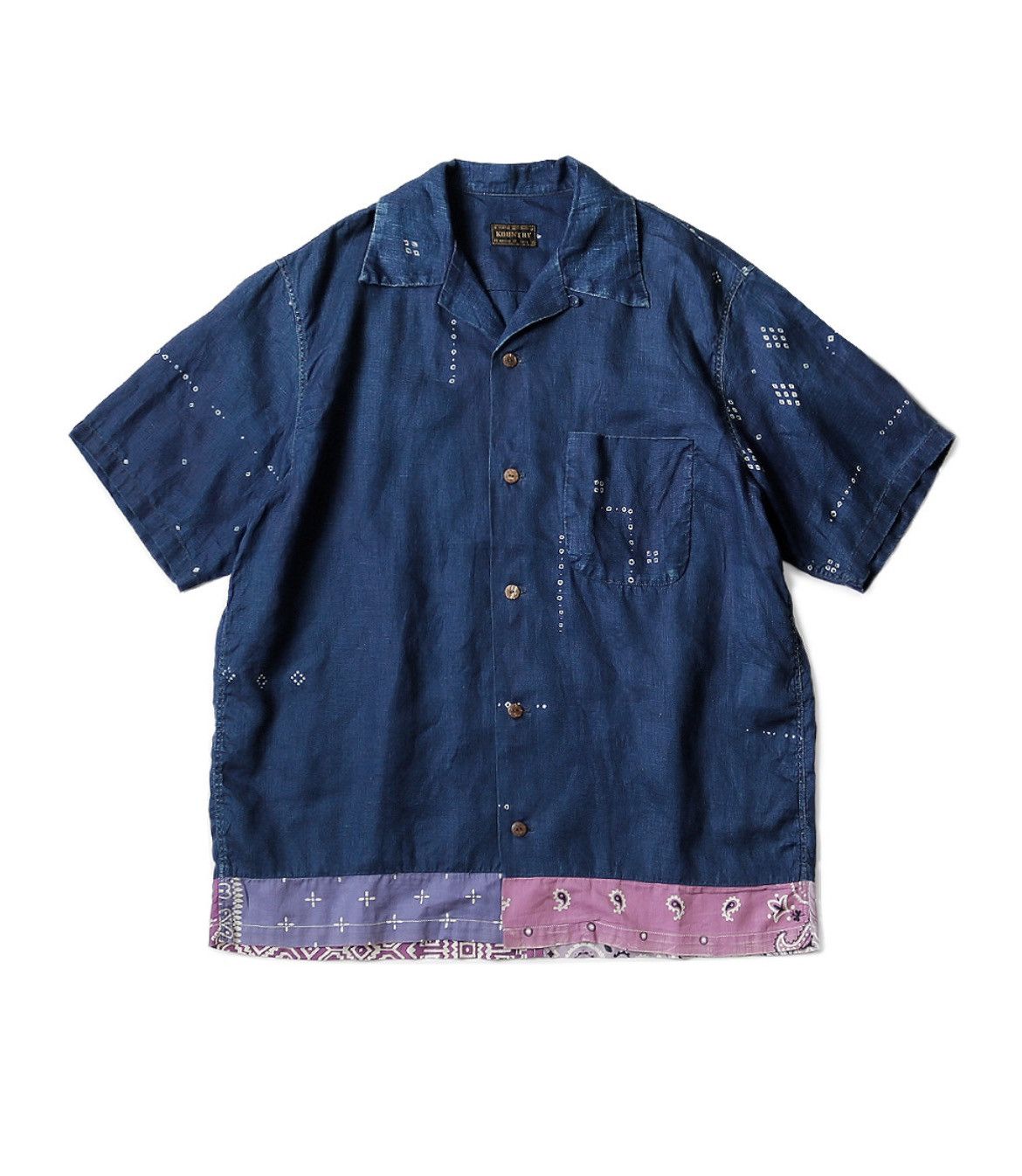 Kapital Kapital Linen Bandana Discharge pt remake Aloha Shirt size 4 Size US XL / EU 56 / 4 - 1 Thumbnail