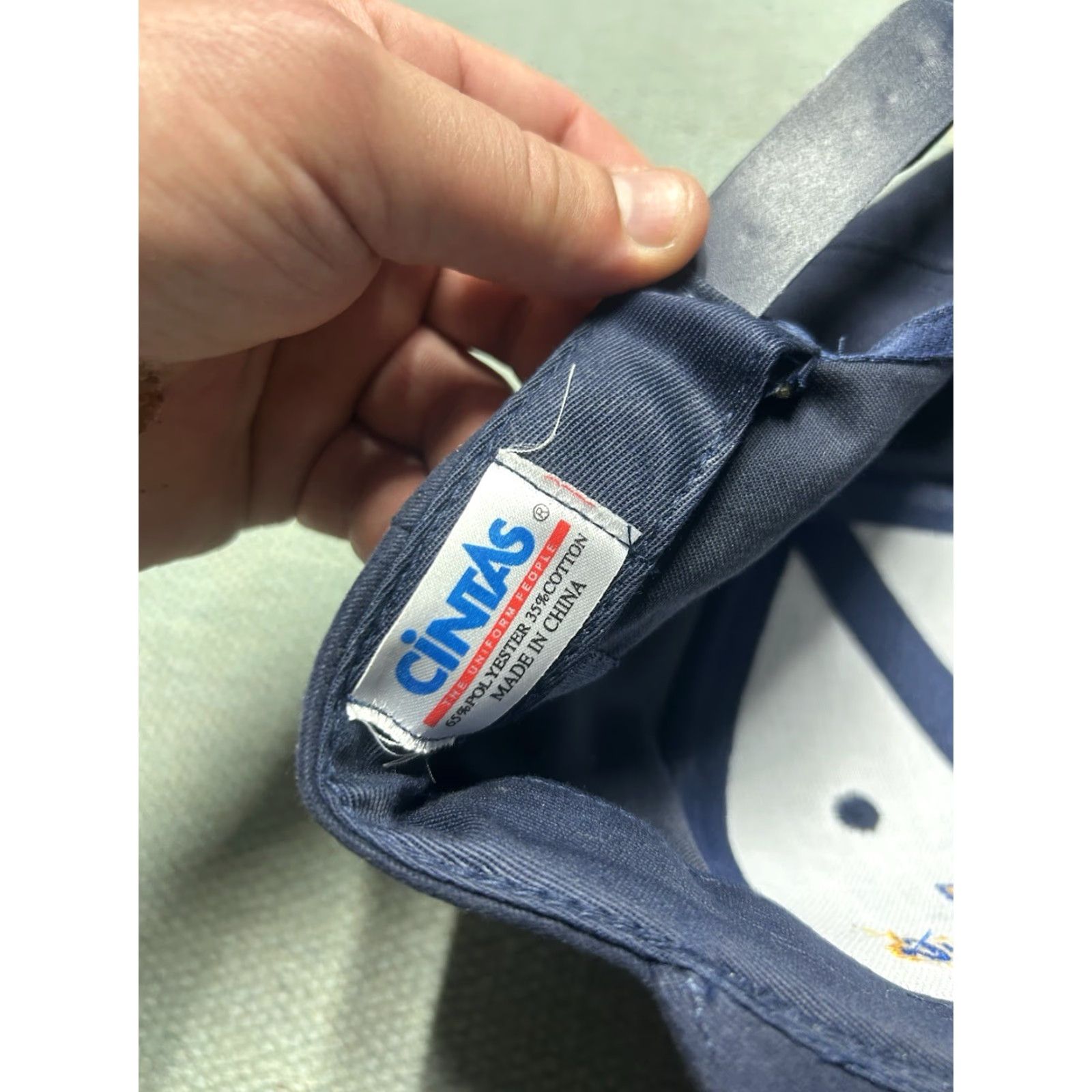 Vintage VINTAGE SnapBack Hat Cap H&E Tire Service Navy Blue Adjustable Car Mechanic Mens Adjustable Size ONE SIZE - 7 Thumbnail