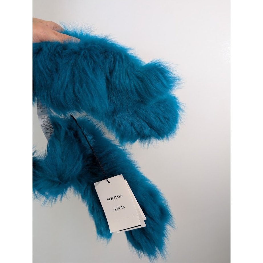 Bottega Veneta o1rshd1 Size: 8.5 / Toscana Shearling Gloves in Blue Size ONE SIZE - 13 Thumbnail