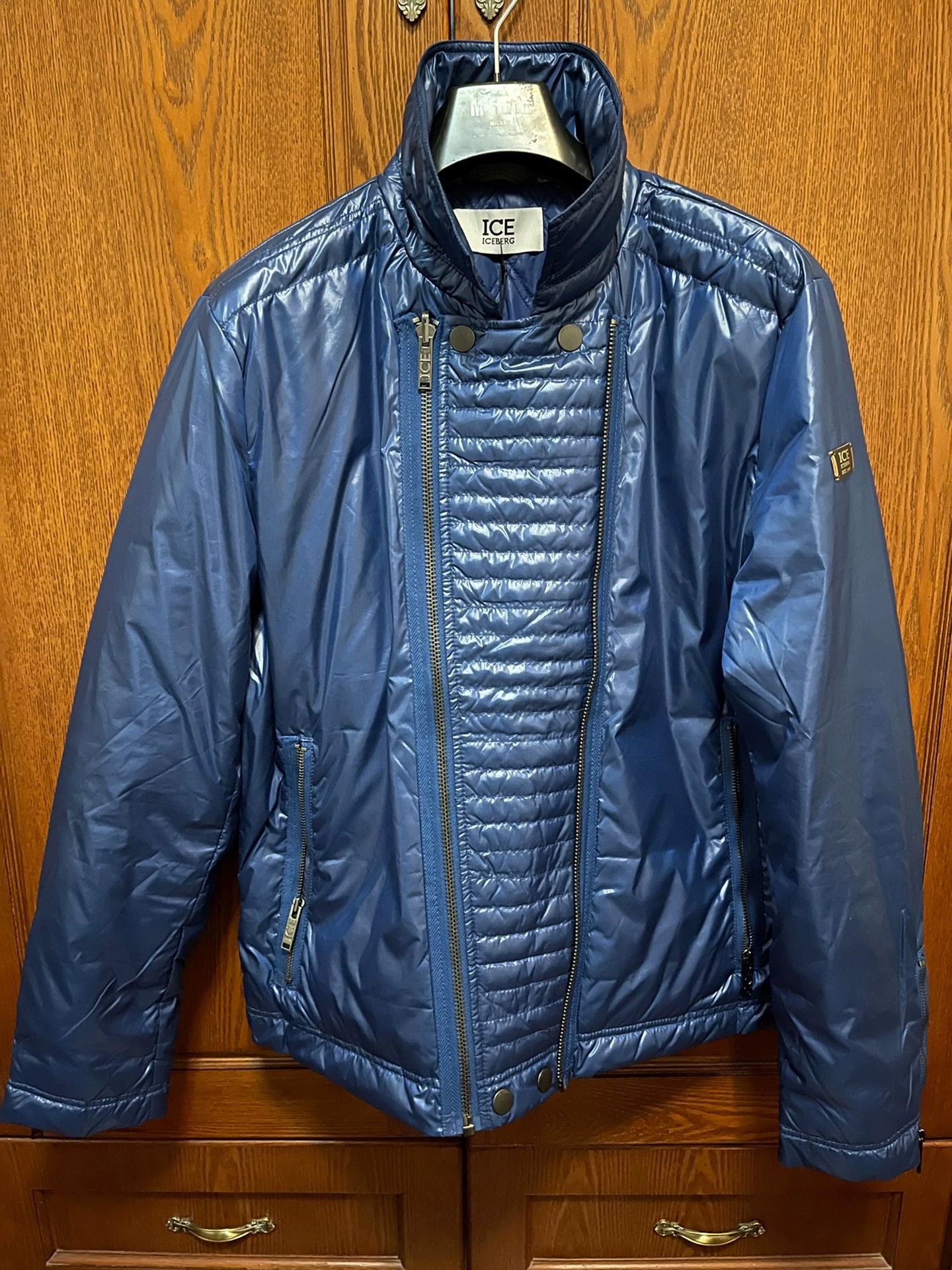 Iceberg iceberg blue double-faced down jacket 54 Size US L / EU 52-54 / 3 - 3 Thumbnail