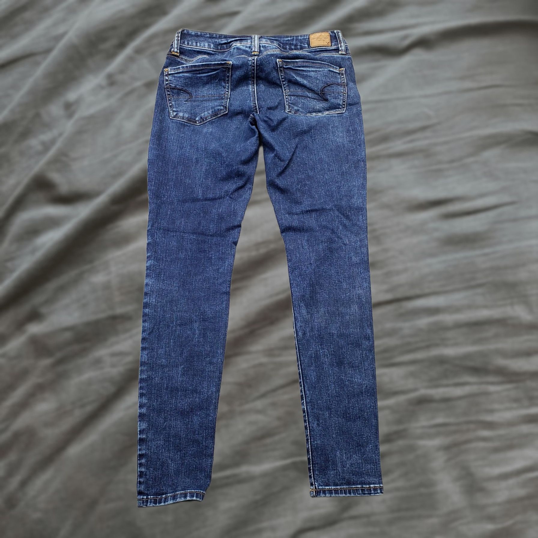American Eagle Outfitters American Eagle Outfitters Jegging Jeans Womens 4 Blue Super Stretch Skinny Fit Shirt Women 4 Blue Jeans Size 27" / US 4 / IT 40 - 1 Thumbnail