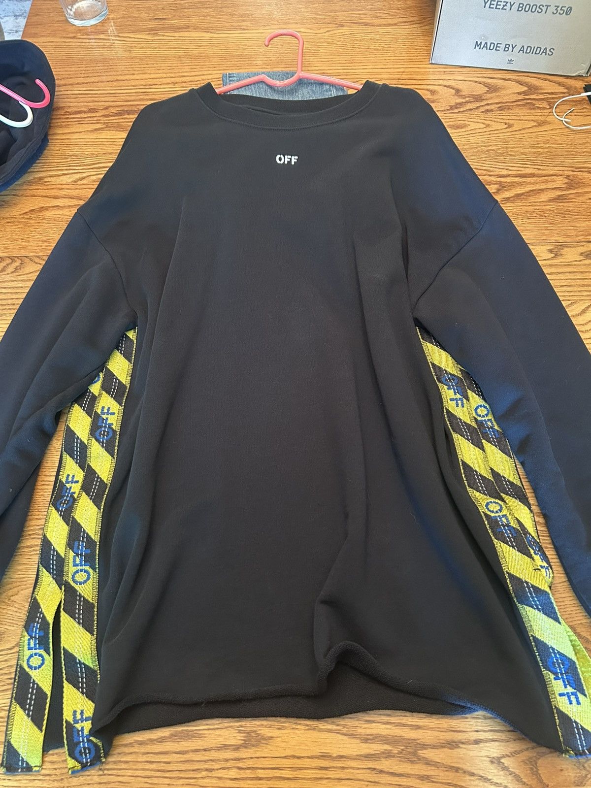Off-White Off white black crewneck Size US M / EU 48-50 / 2 - 1 Thumbnail