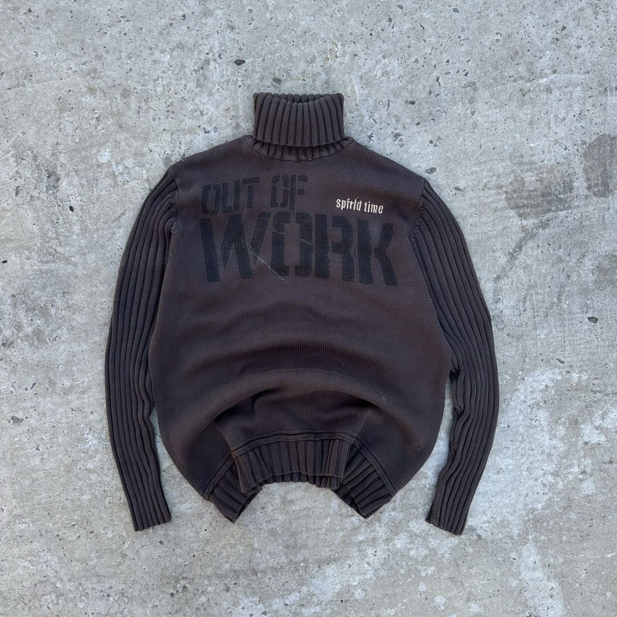 POST ARCHIVE FACTION (PAF) Vintage Japanese Style Knit Sweater Y2K Grunge Avantgarde Size US L / EU 52-54 / 3 - 2 Thumbnail