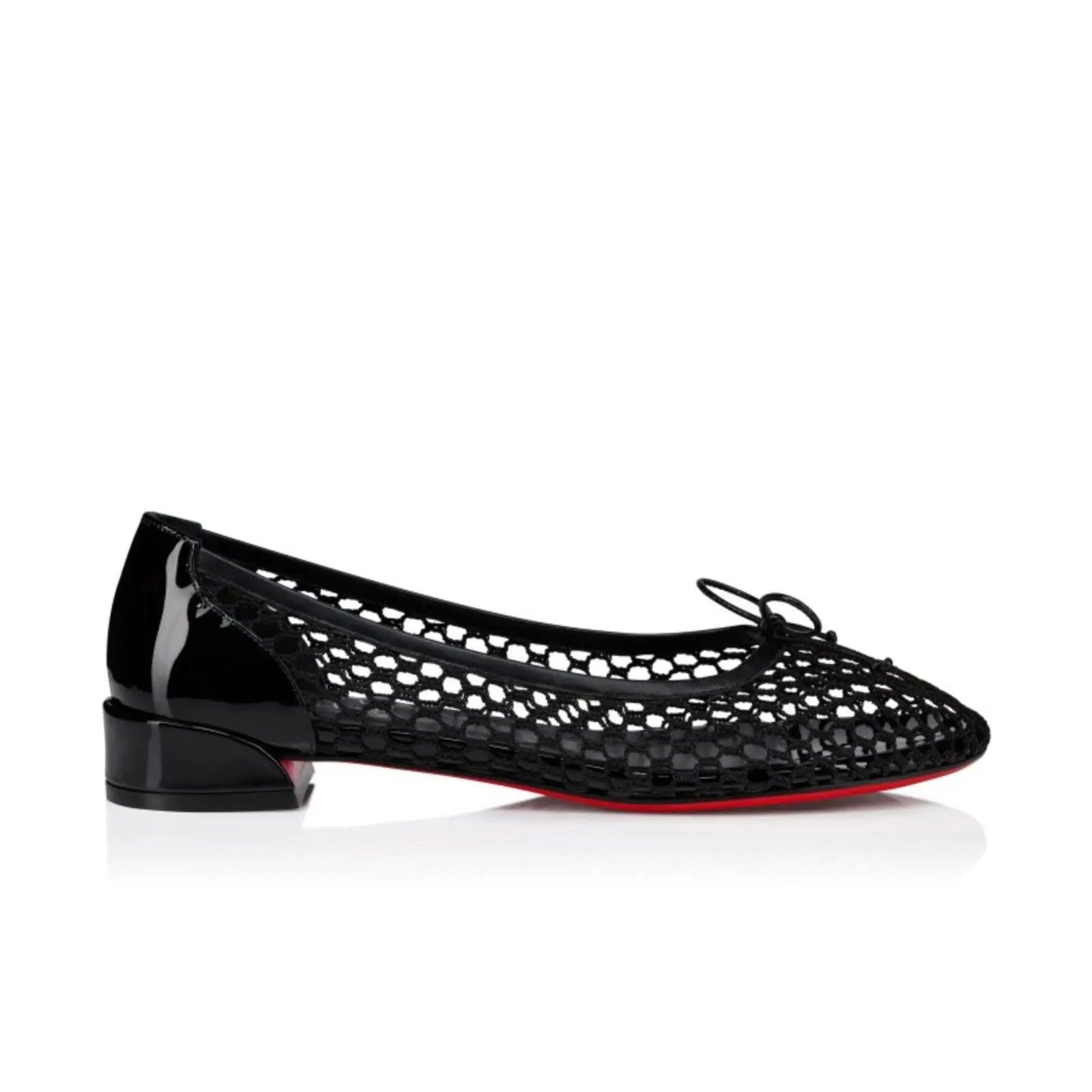 Christian Louboutin Christian Louboutin Sweetie Jane Mesh Flat Black Patent Size US 8 / IT 38 - 11 Thumbnail