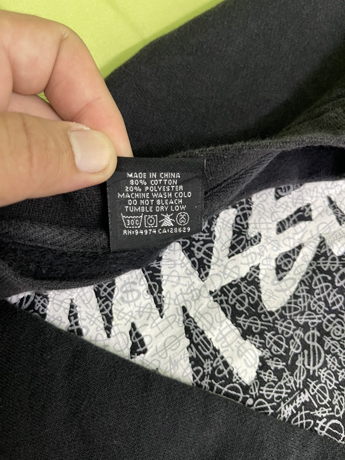 Stussy Vintage Stussy Dollar Sign Pattern Logo Sweatshirt Size US L / EU 52-54 / 3 - 14 Thumbnail