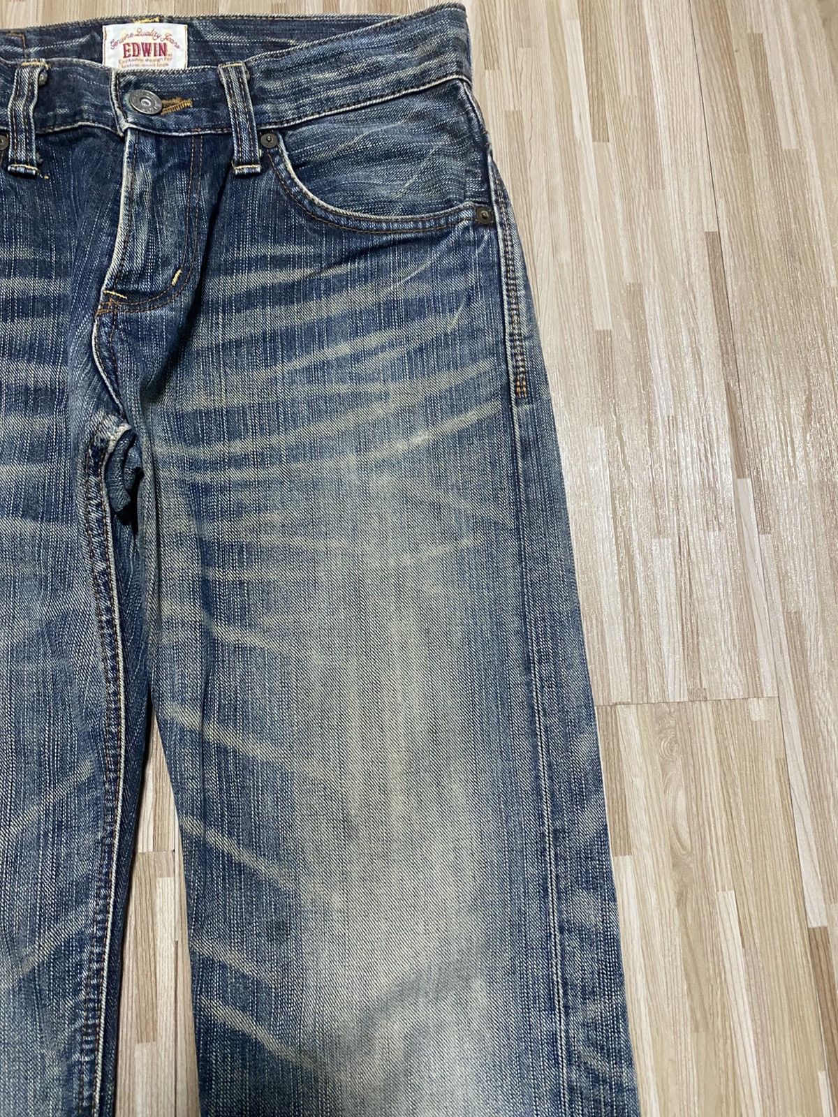 Edwin 🔥Thrash Exclusive Vintage Edwin Rusty Distress Denim Jean Size US 28 / EU 44 - 4 Thumbnail