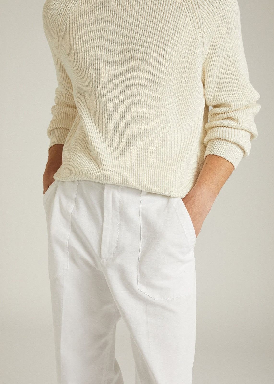Loro Piana o1srvl11e1024 Portofino Pant in White Size US 36 / EU 52 - 5 Thumbnail