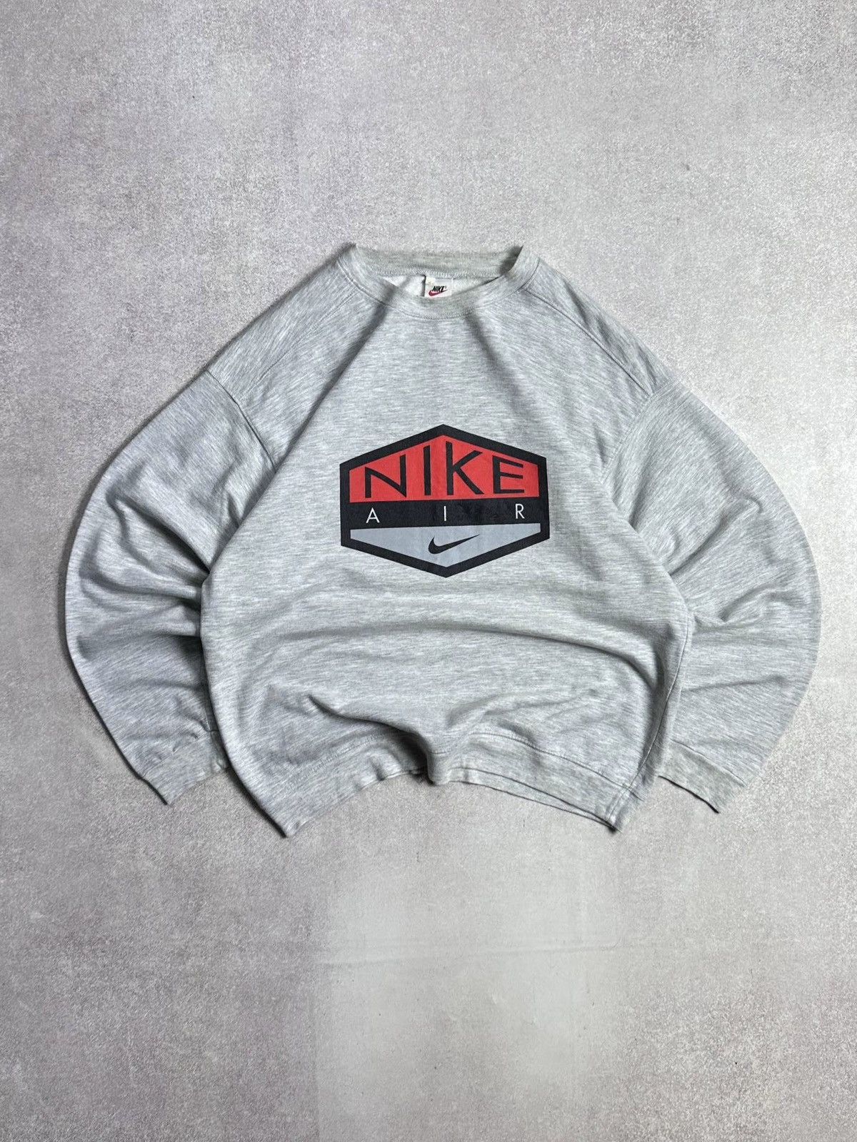 Nike Vintage 90s Nike Swoosh Big Logo Sweatshirt M Size US M / EU 48-50 / 2 - 1 Thumbnail