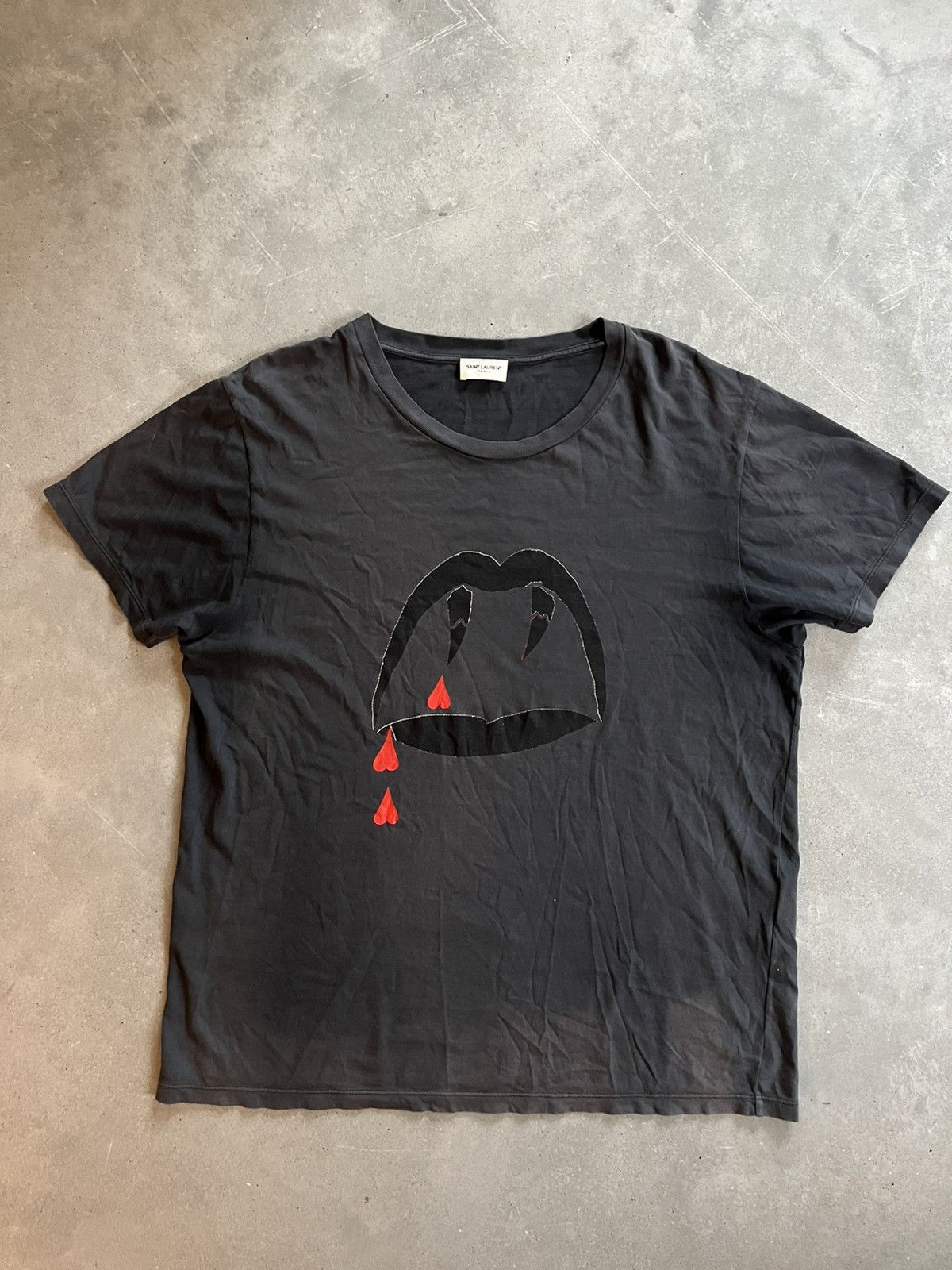 saint laurent paris 2015 ブラッドラスター　tシャツ SAINT LAURENT PARIS ブラッドラスター Tシャツ グレー - メルカリ