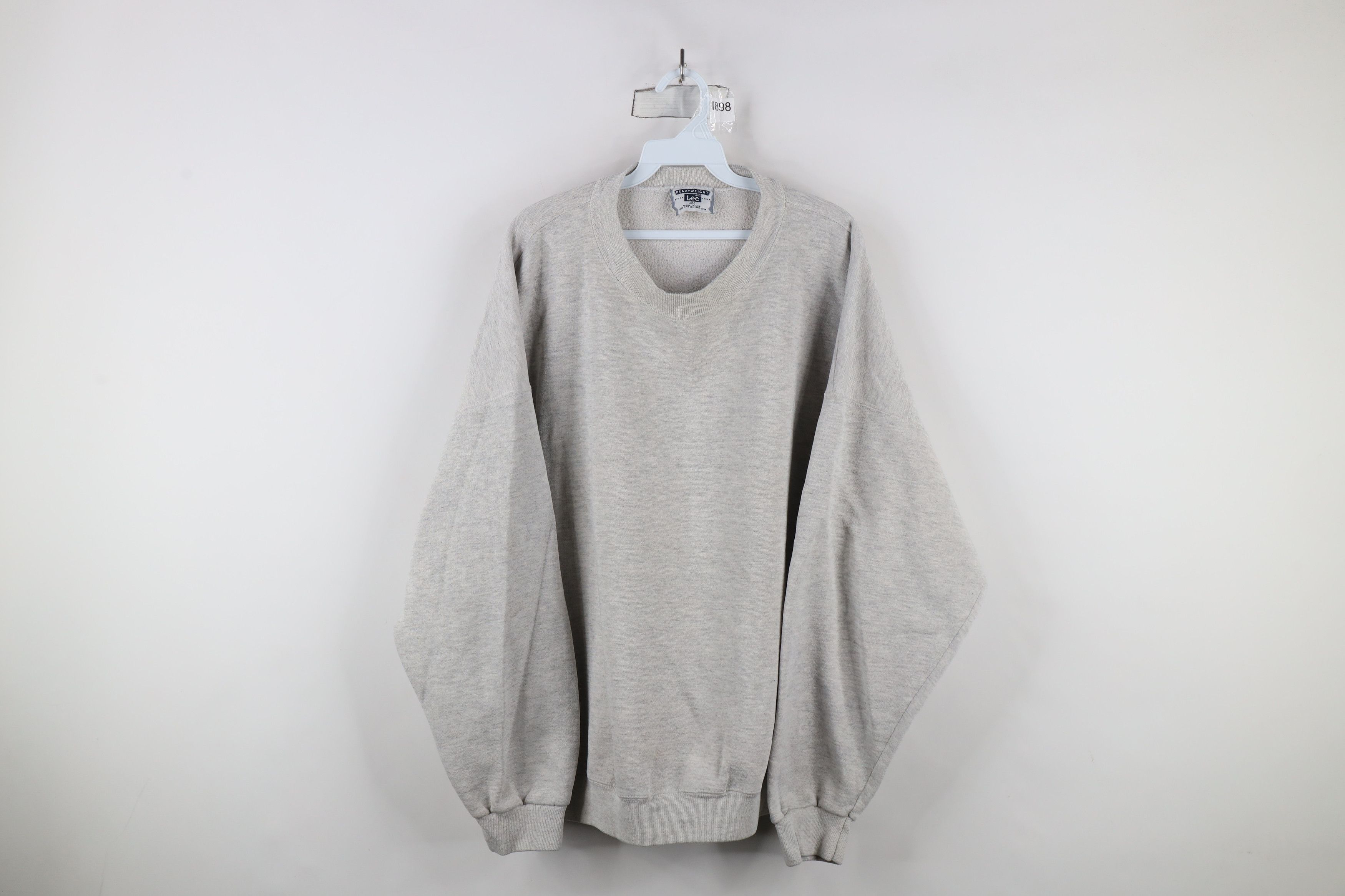 Vintage Vintage 90s Streetwear Blank Crewneck Sweatshirt Gray USA Size US XXL / EU 58 / 5 - 1 Thumbnail