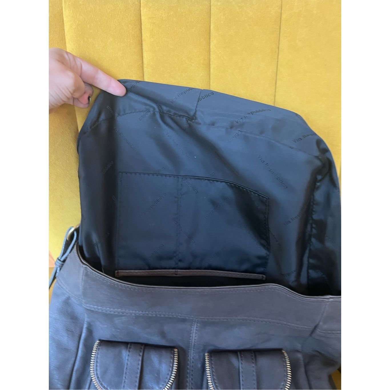Other Via Repubblica grey leather tote purse Size ONE SIZE - 4 Thumbnail
