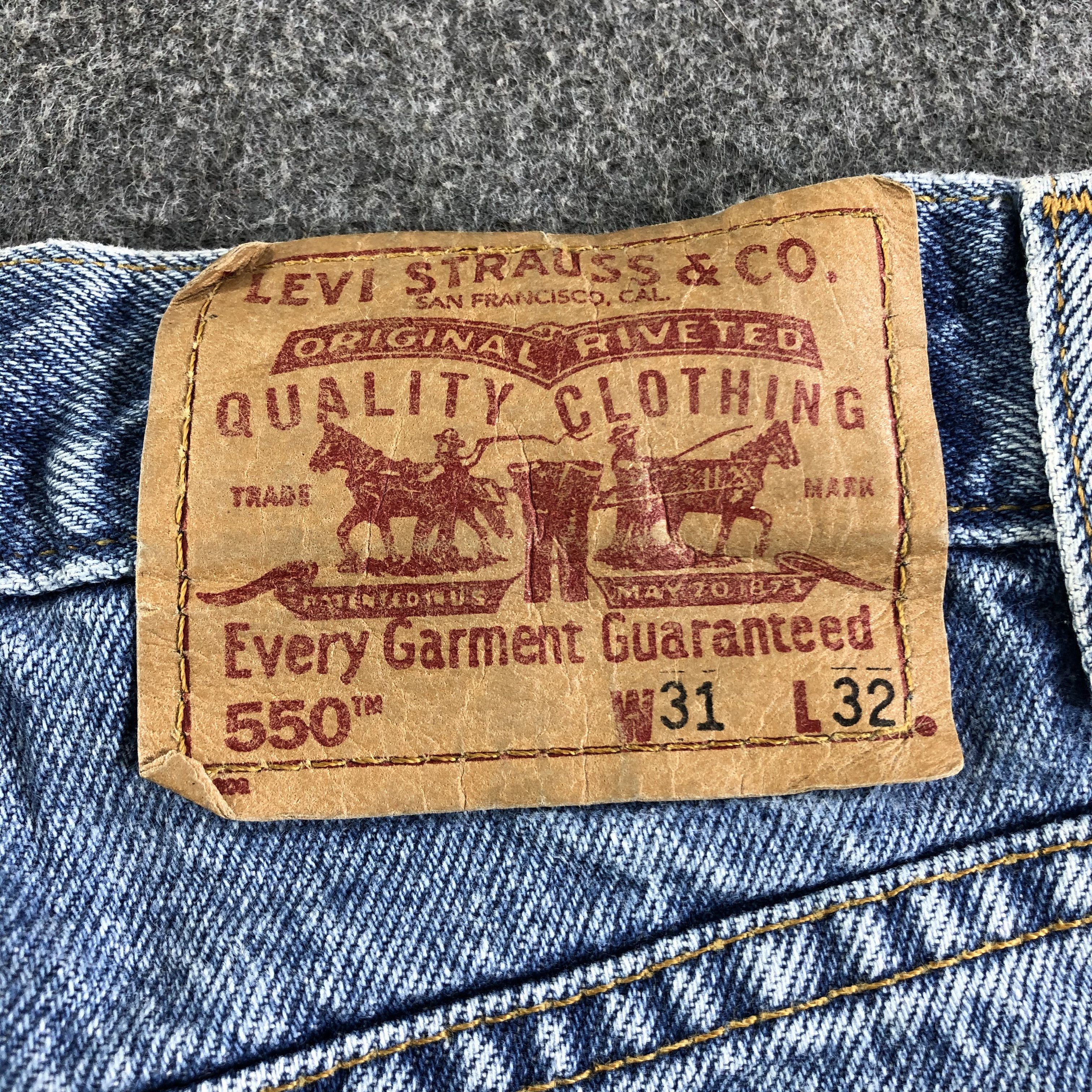 Levi's Vintage 90s Blue Wash Levis 550 Jeans-J3010 Size US 32 / EU 48 - 5 Thumbnail