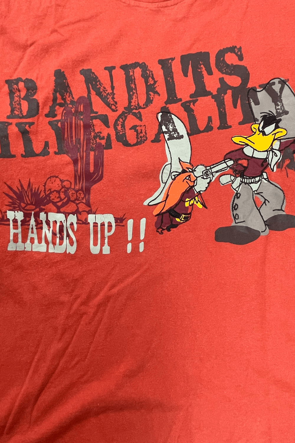 Vintage × Warner Bros 06 Looney Tunes “Bandits Illegality / Hands Up!” Faux Layer Size US M / EU 48-50 / 2 - 4 Thumbnail