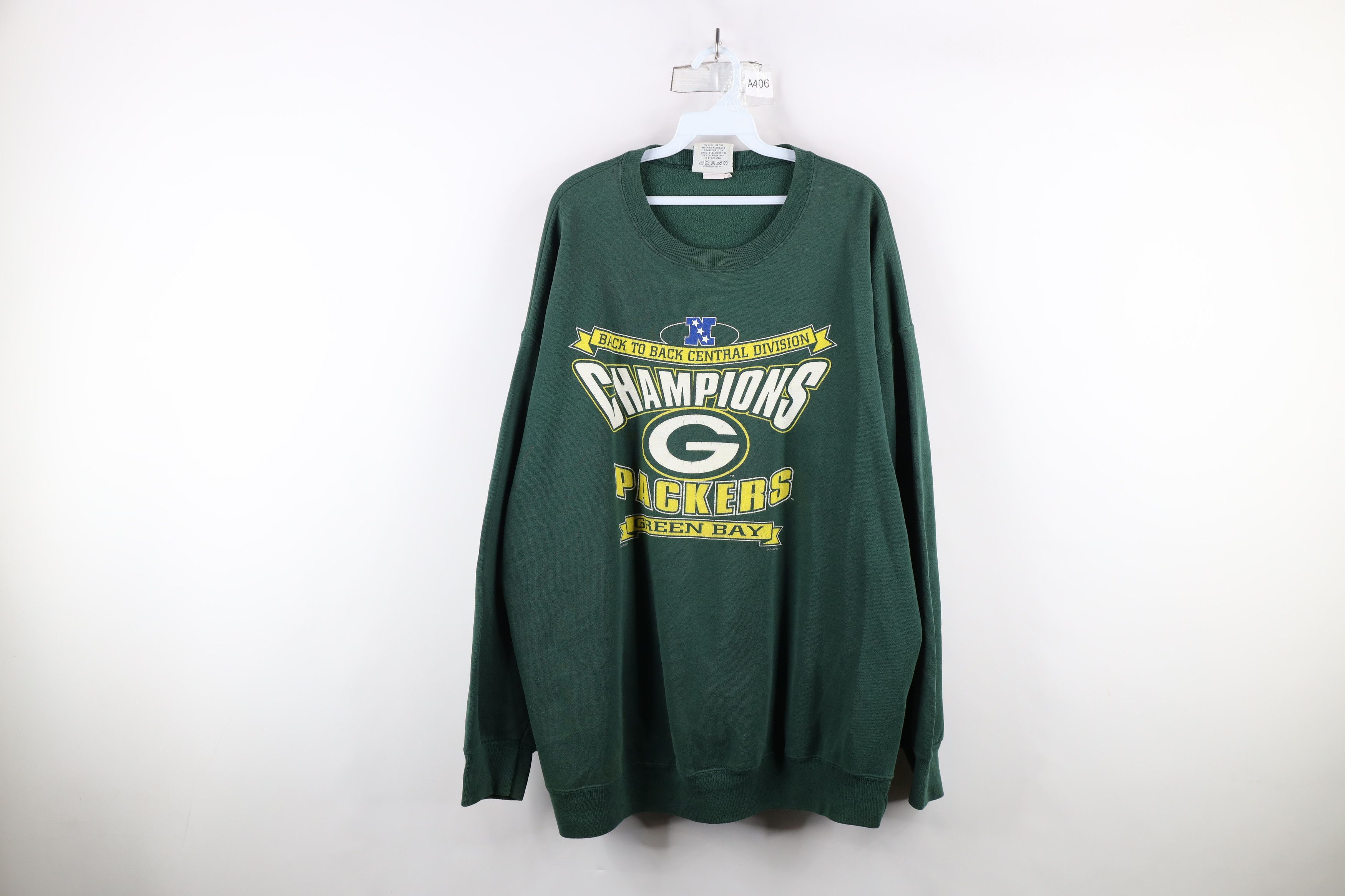 Vintage Vintage 90s Green Bay Packers Football Crewneck Sweatshirt Size US XXL / EU 58 / 5 - 1 Thumbnail