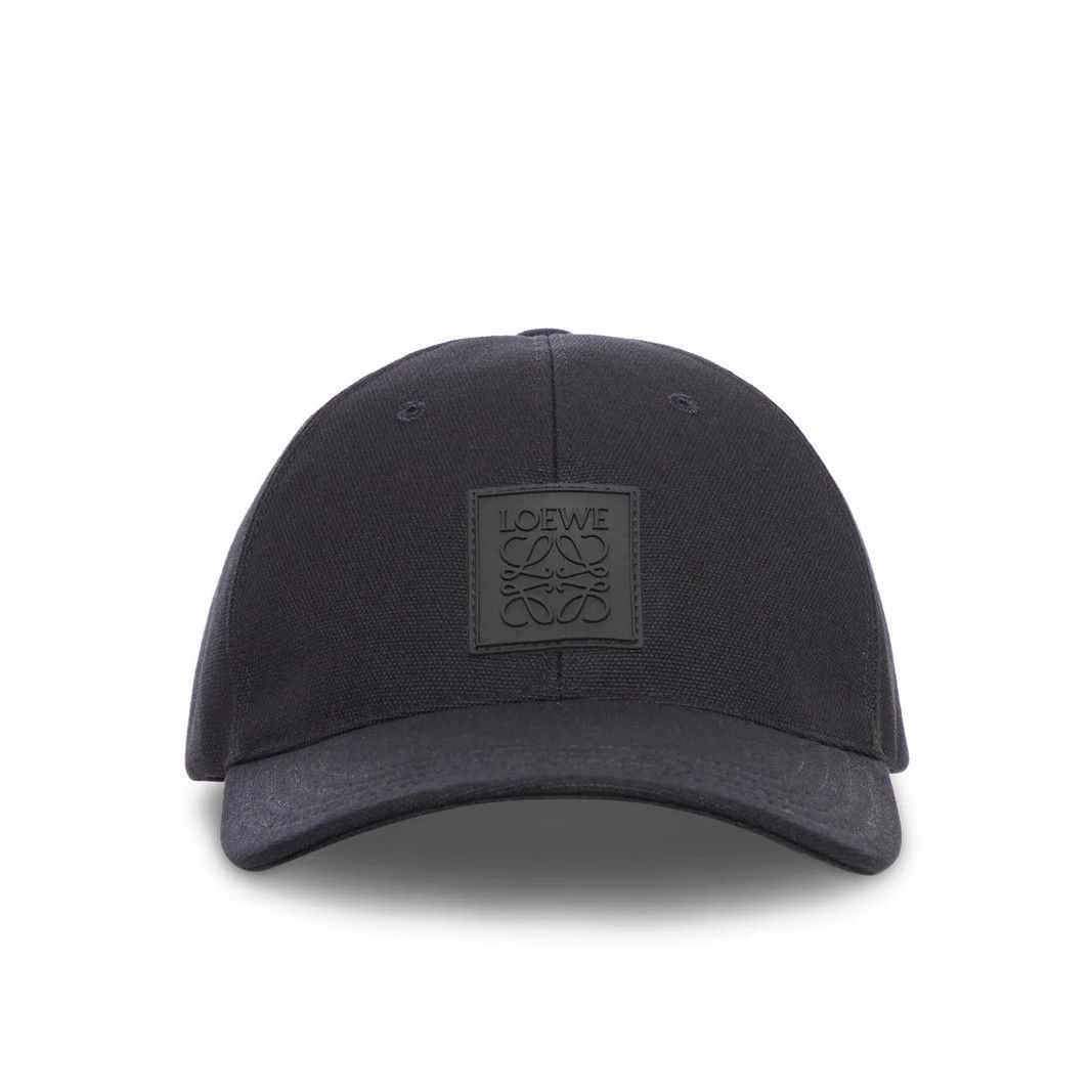 Loewe LOEWE $550 Black Patch Cap New & Authentic (Men's size:S;) Size ONE SIZE - 1 Thumbnail
