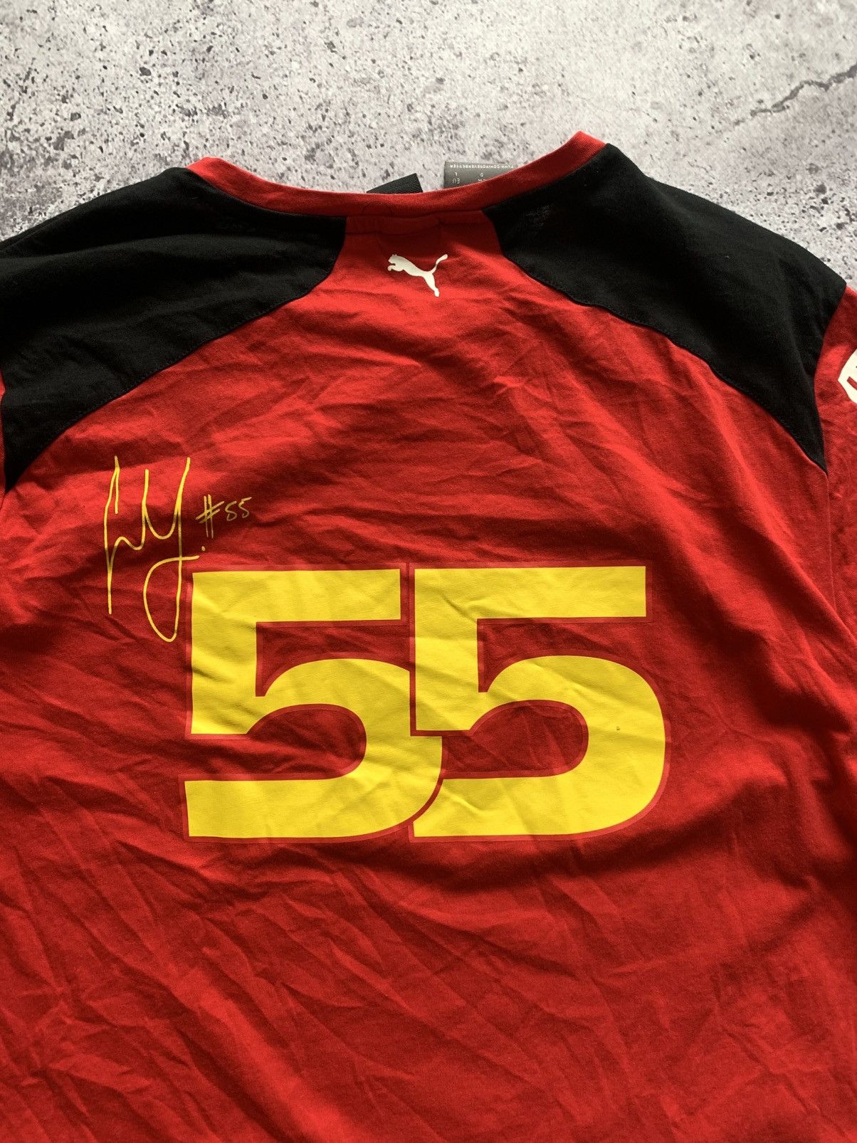 Ferrari × Puma 🔥PUMA FERRARI 2023 FORMULA 1 CARLOS SAINZ SCUDERIA T-SHIRT Size US L / EU 52-54 / 3 - 8 Thumbnail