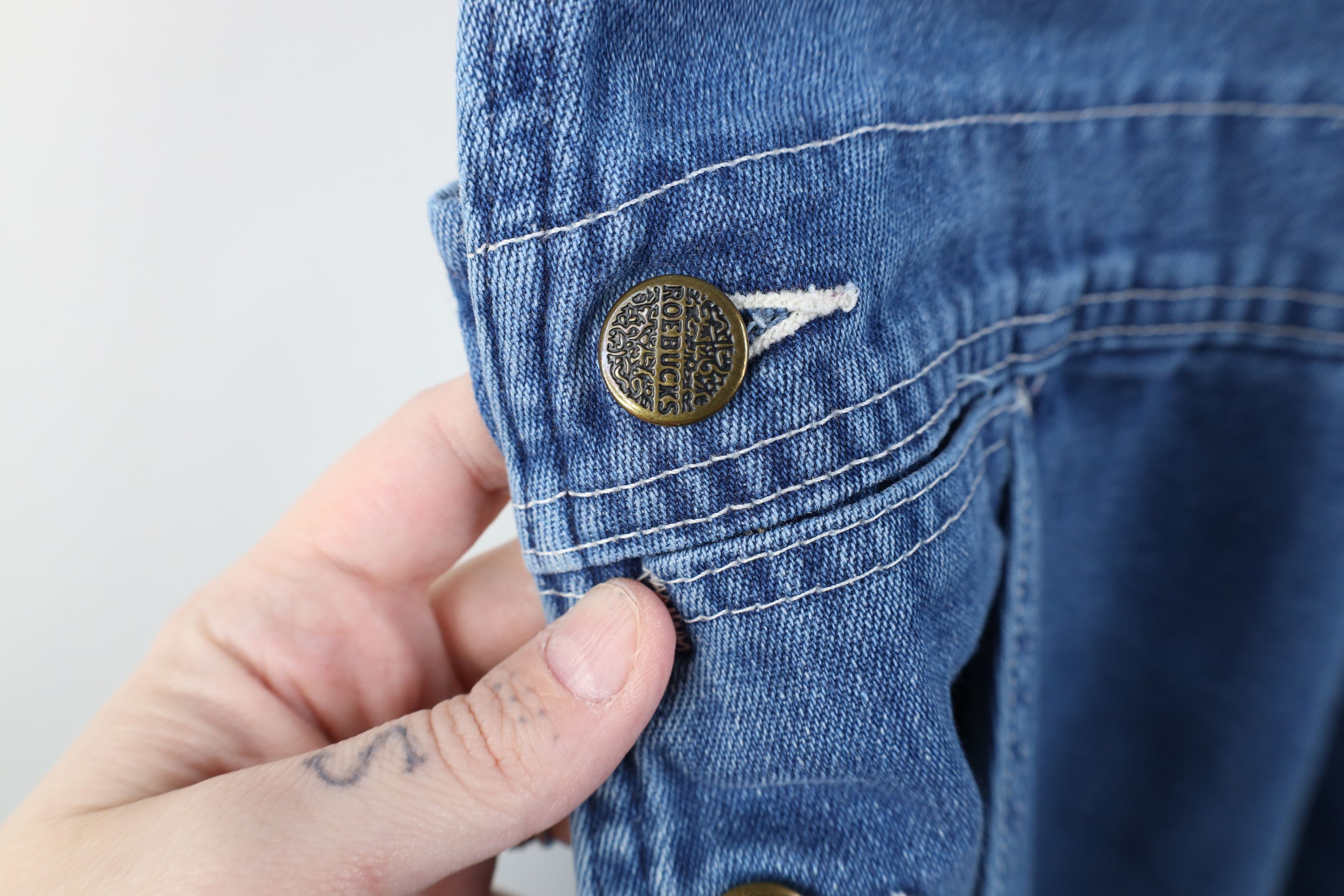 Vintage Vintage 70s Streetwear Distressed Wide Leg Denim Overalls Size US 38 / EU 54 - 9 Thumbnail
