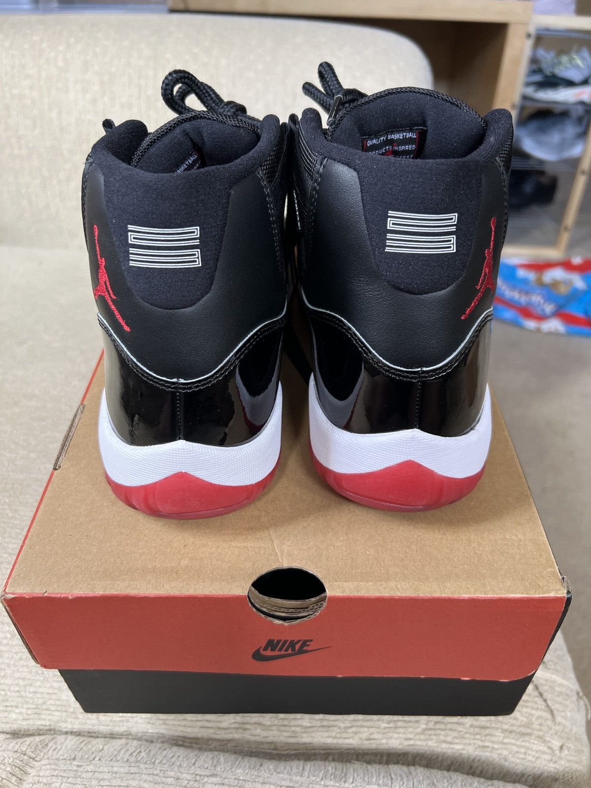 Jordan Brand Air Jordan 11 Bred (2019) Size US 10.5 / EU 43-44 - 5 Thumbnail