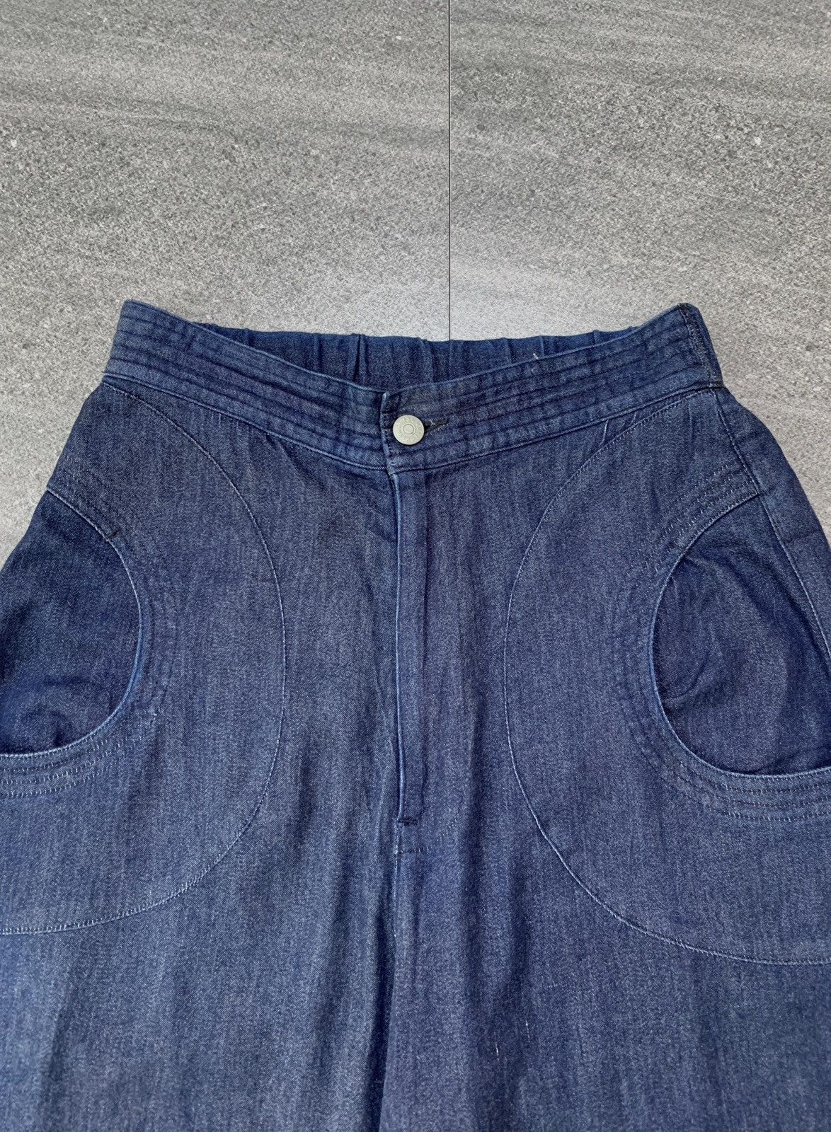Issey Miyake Wideleg Cropped Denim Pants by Tsumori Chisato Size US 28 / EU 44 - 3 Thumbnail