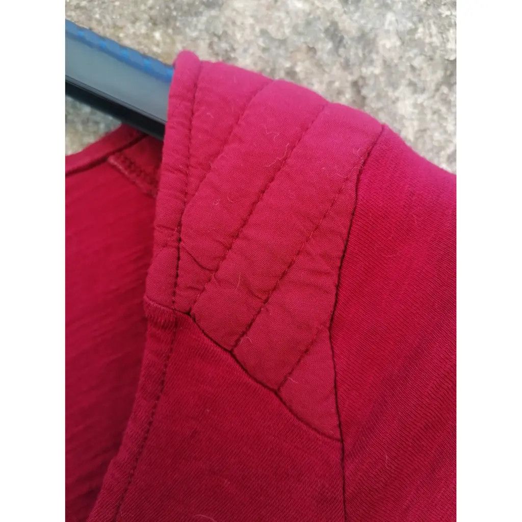 Other NAF NAF Deep Red Zip-Front Top (XS) Size XS / US 0-2 / IT 36-38 - 5 Thumbnail