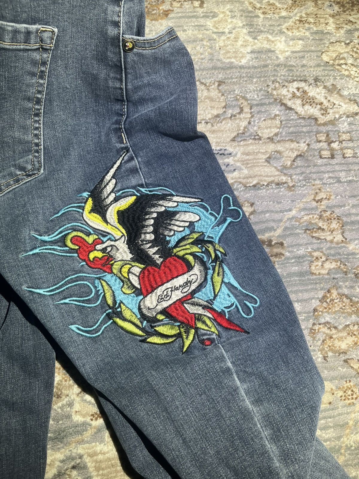 Ed Hardy ED HARDY GRAPHIC BAGGY PANTS NWT 34x32 Size US 34 / EU 50 - 5 Thumbnail