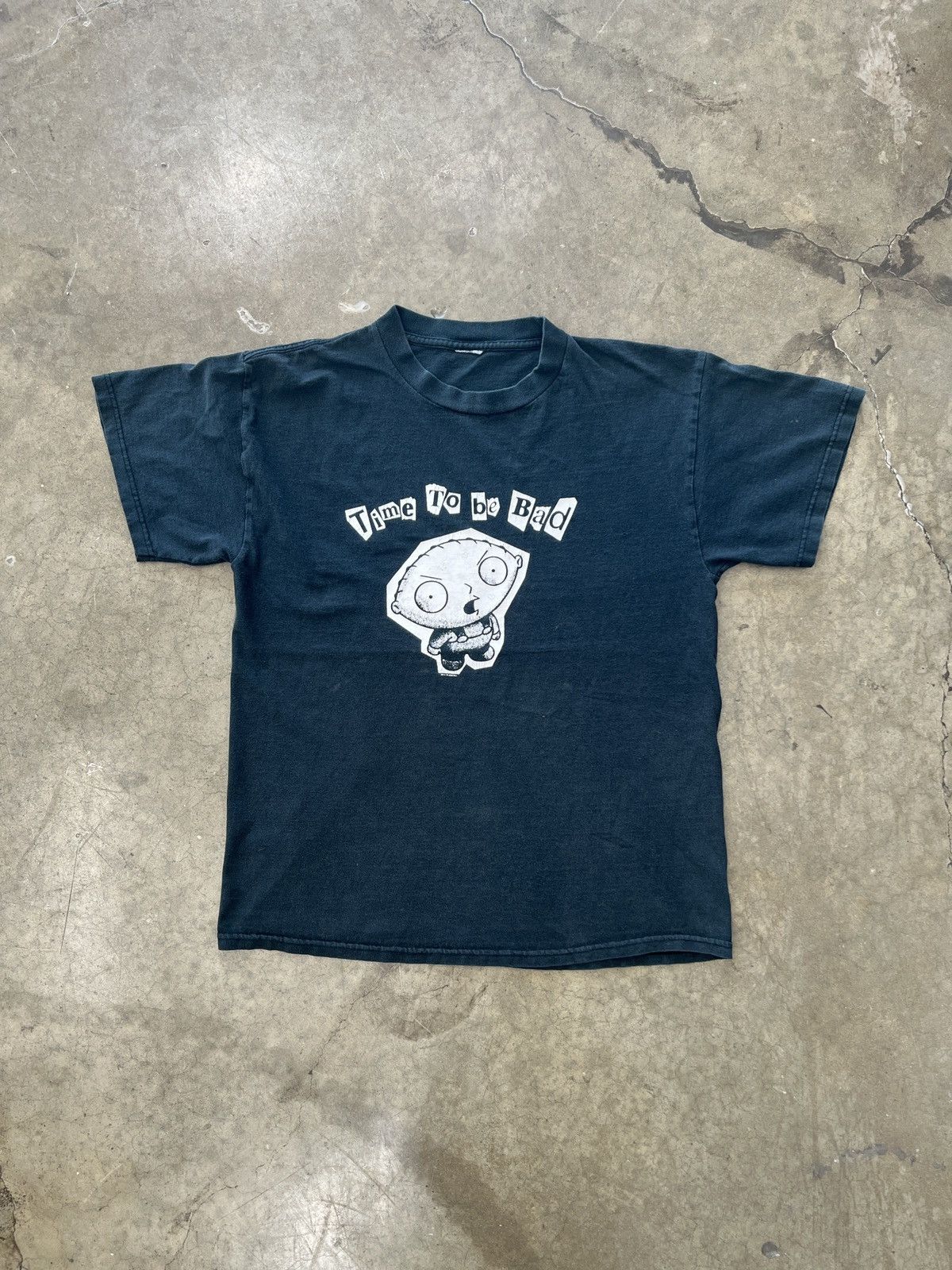 Vintage Vintage 2004 Stewie Family Guy Time To Be Bad Tee Medium Size US M / EU 48-50 / 2 - 2 Thumbnail