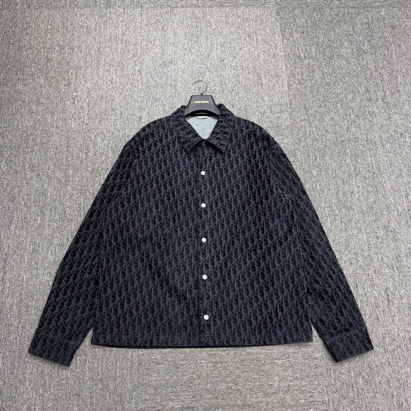 Dior Black Patterned Long-Sleeve Button-Up Shirt Size US L / EU 52-54 / 3 - 1 Thumbnail