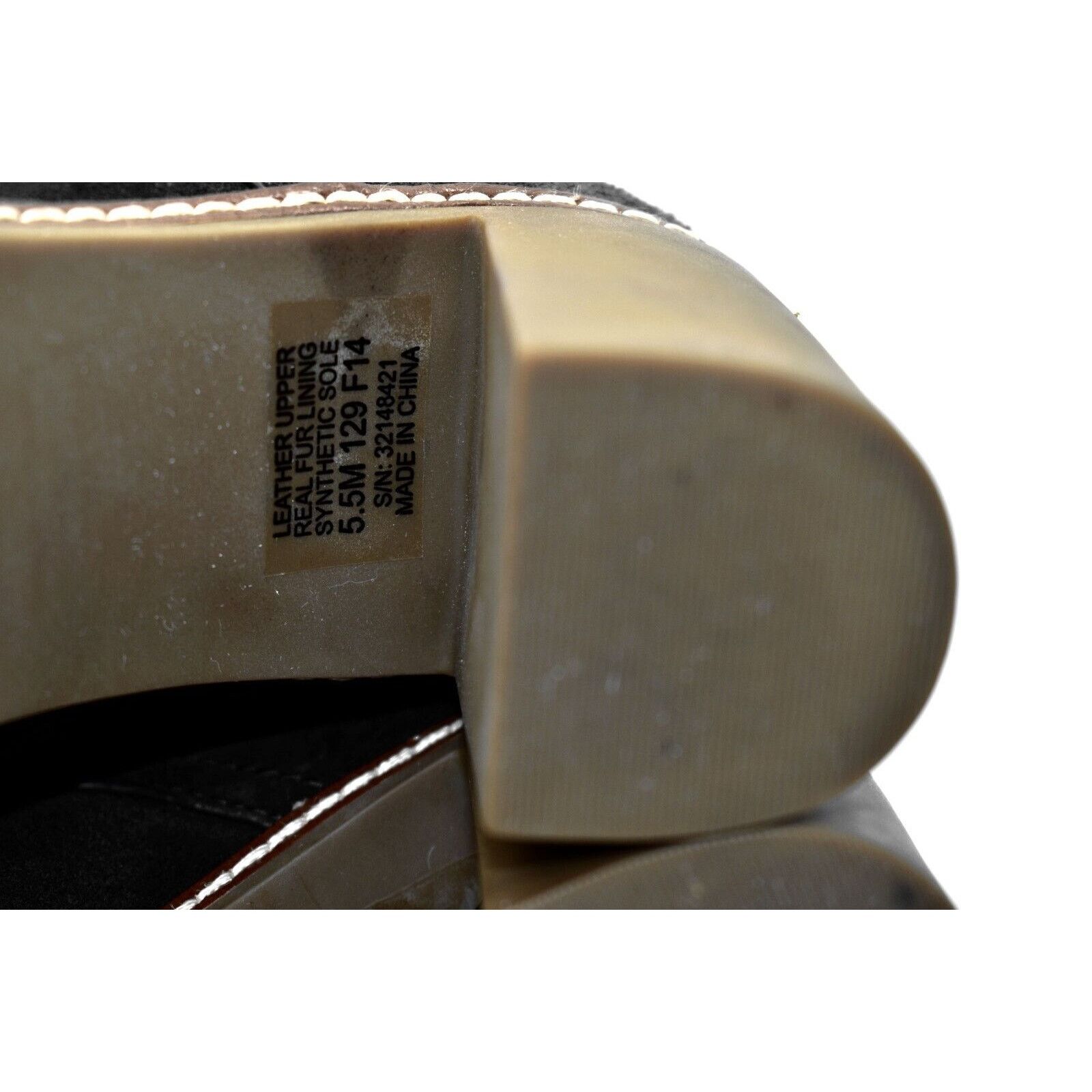 Tory Burch TORY BURCH Hilary Suede Sheep Fur Lining Lace Up Bootie 5.5M Size US 5.5 / IT 35.5 - 8 Thumbnail