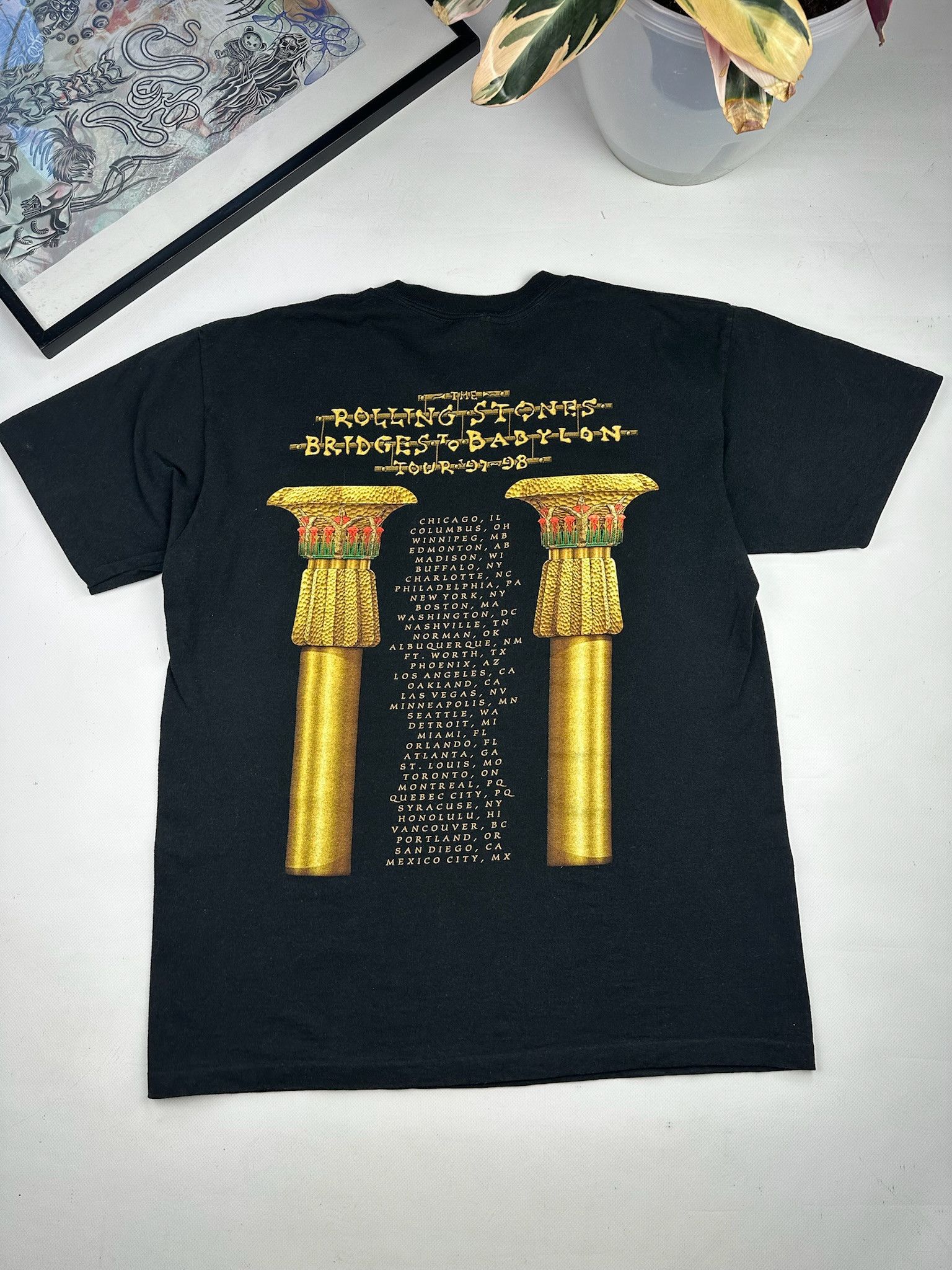 The Rolling Stones Vintage 90s Rolling Stones Tour T-Shirt Size US L / EU 52-54 / 3 - 5 Thumbnail