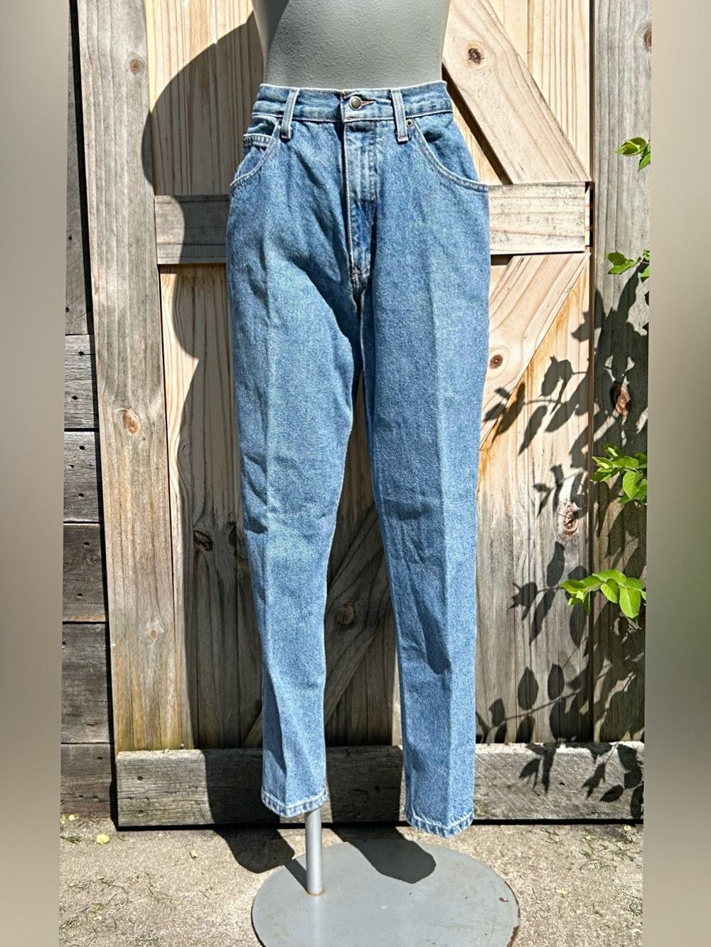 Other Vintage 90s Zena Blue Denim High Waisted Tapered Mom Jeans Size 30" / US 8 / IT 44 - 1 Thumbnail
