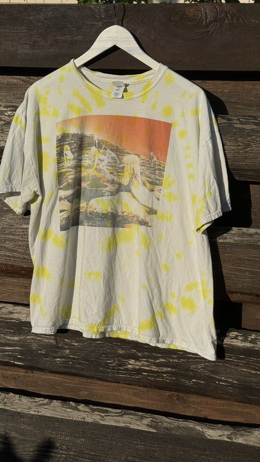Band Tees × Vintage Led Zeppelin Houses of the Holy tie Dye vintage tee y2k Size US XXL / EU 58 / 5 - 2 Thumbnail