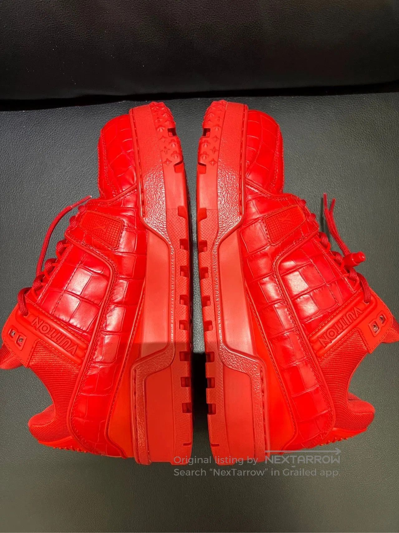 Louis Vuitton Louis Vuitton Trainer Red Sneakers Size 41.5. Size US 8 / EU 41 - 2 Thumbnail