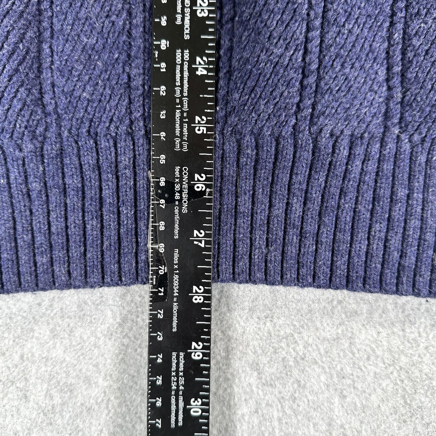 Banana Republic Banana Republic Sweater Mens Large Blue Henley Mock Neck Textured Knit Pullover Size US L / EU 52-54 / 3 - 6 Thumbnail