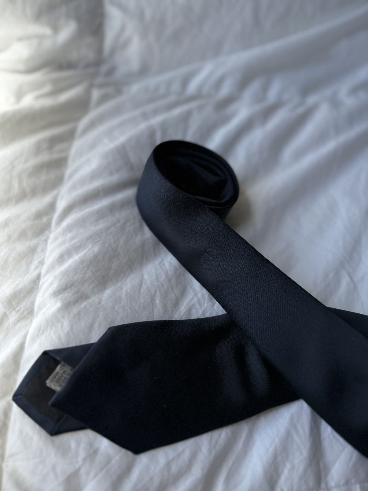 Dior Navy CD Icon Neck Tie Size ONE SIZE - 2 Thumbnail