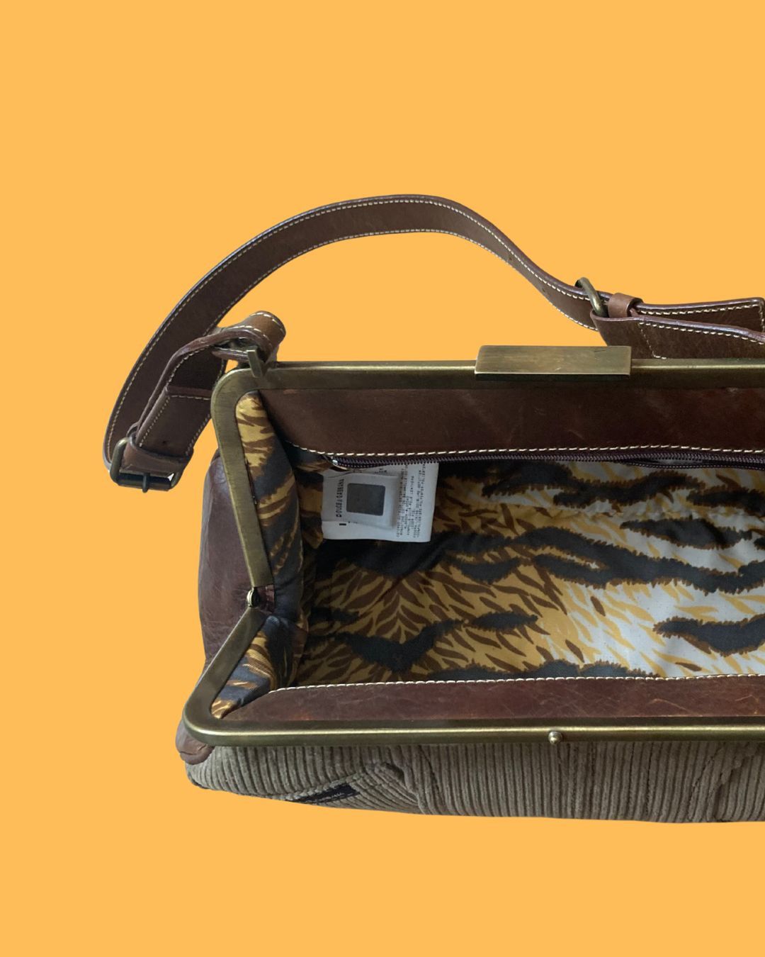 Dolce & Gabbana Dolce & Gabbana 👛 Reconstructed Corduroy Pants Purse Bag Size ONE SIZE - 5 Thumbnail