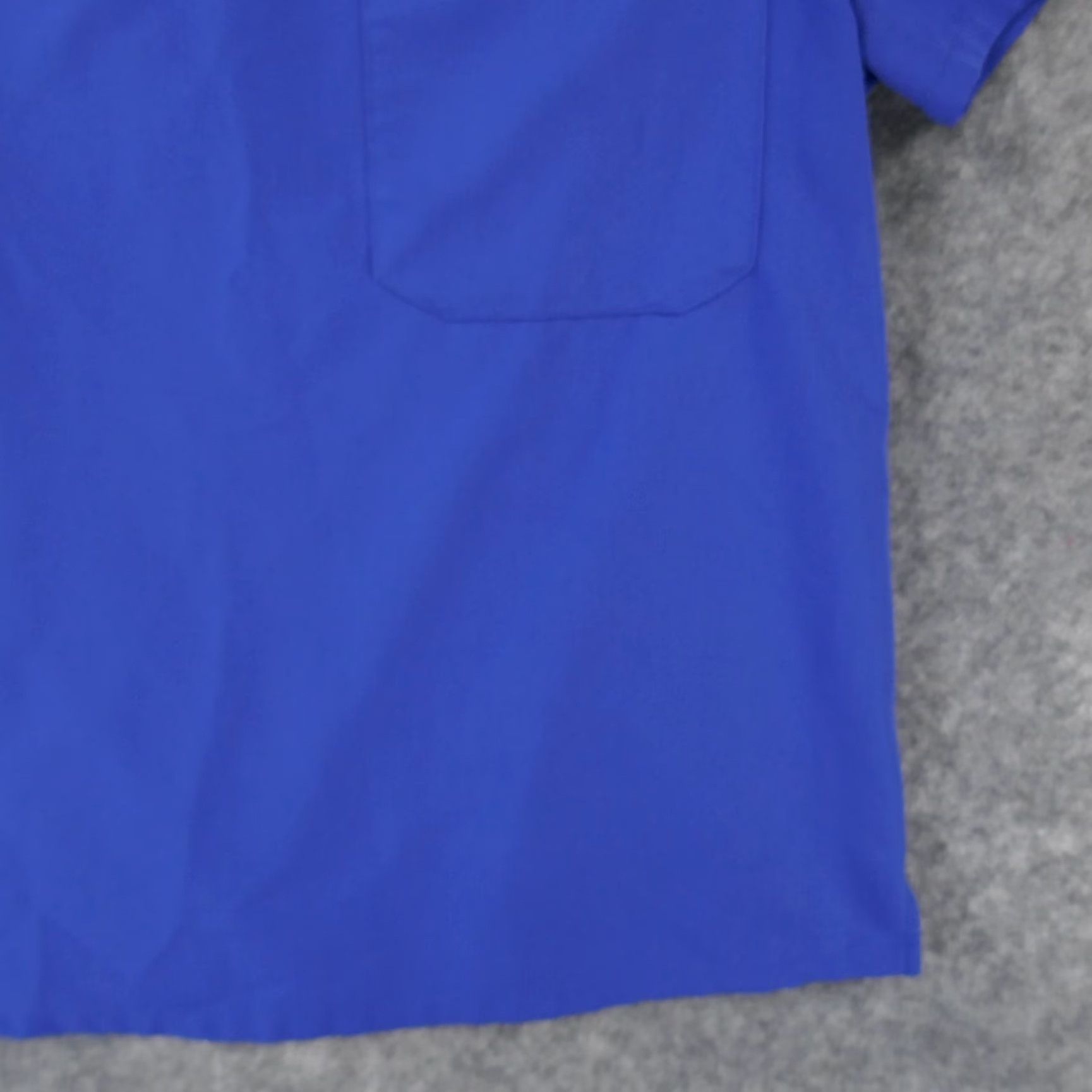 Vintage Figs Scrub Top Womens Medium Short Sleeve Blue w Pockets Size M / US 6-8 / IT 42-44 - 5 Thumbnail