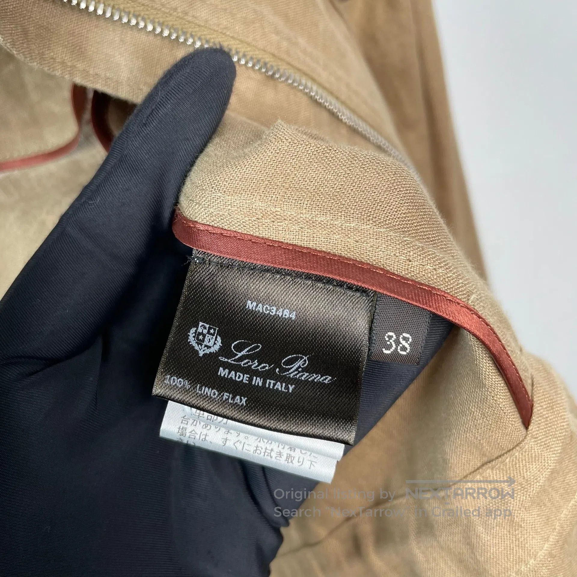 Loro Piana LORO PIANA Linen Zipper Jacket| Size XS / US 0-2 / IT 36-38 - 5 Thumbnail