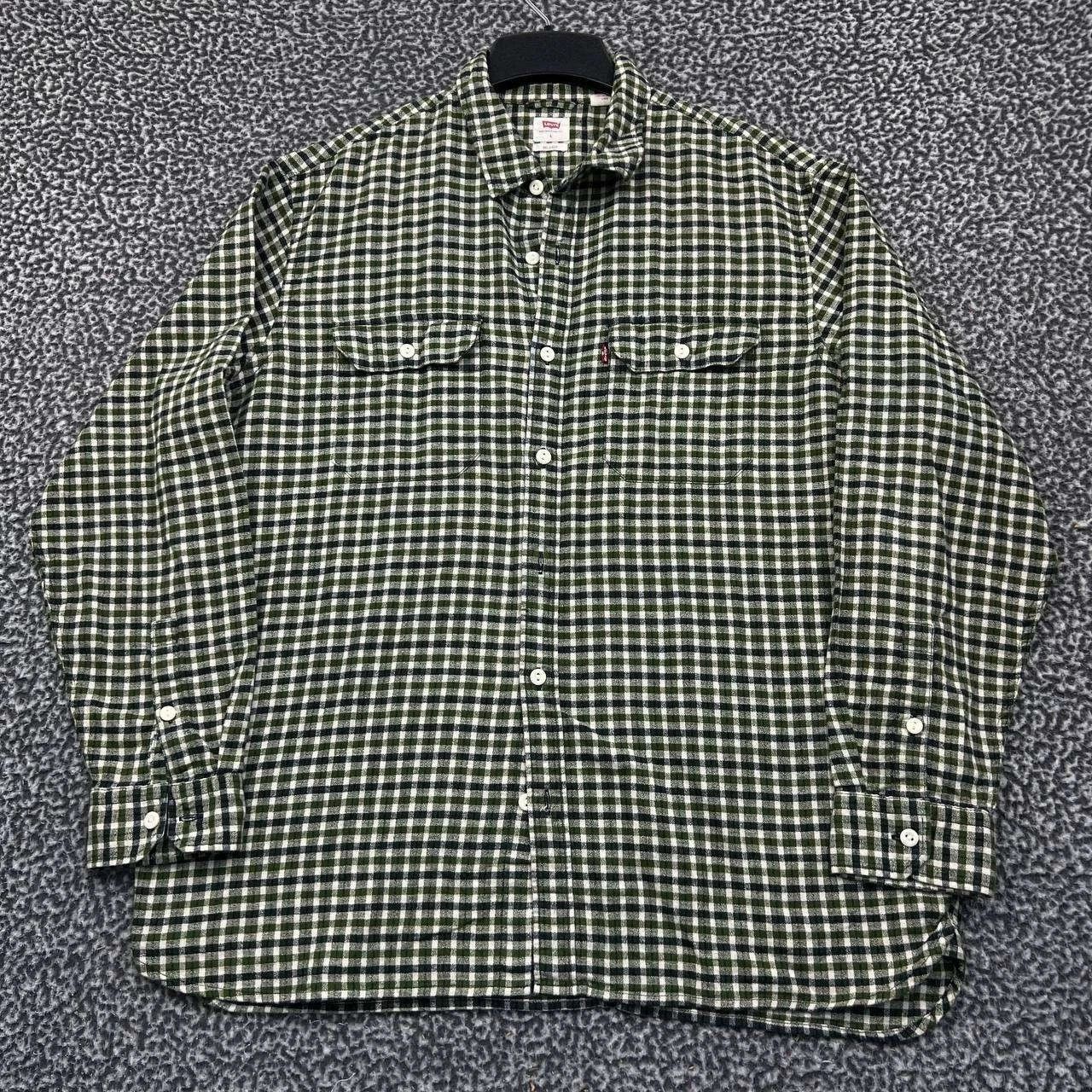 Levi's Levi's Button Down Shirt Men Flannel Plaid Relaxed Cotton L Size US L / EU 52-54 / 3 - 1 Thumbnail
