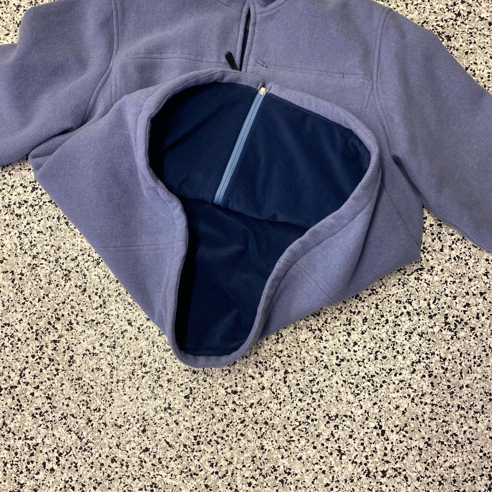 Vintage Woolrich Wool Full Zip Up Jacket Womens Technowool Mid-Length XL Blue/Purple Size XL Regular Women Basic Jacket Size XL / US 12-14 / IT 48-50 - 5 Thumbnail