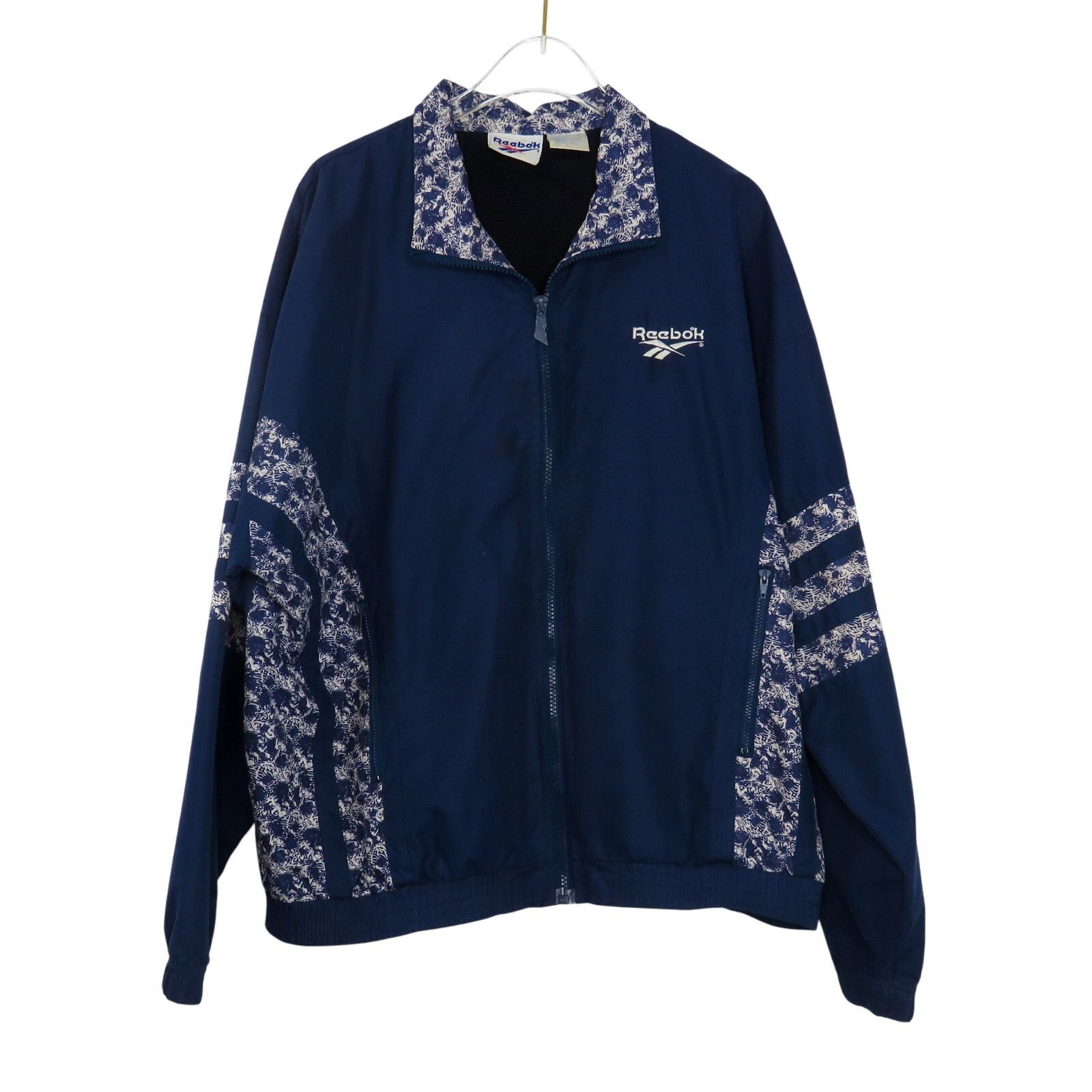Reebok Vintage Reebok Blue Windbreaker Jacket Large Blokecore Size L / US 10 / IT 46 - 4 Thumbnail
