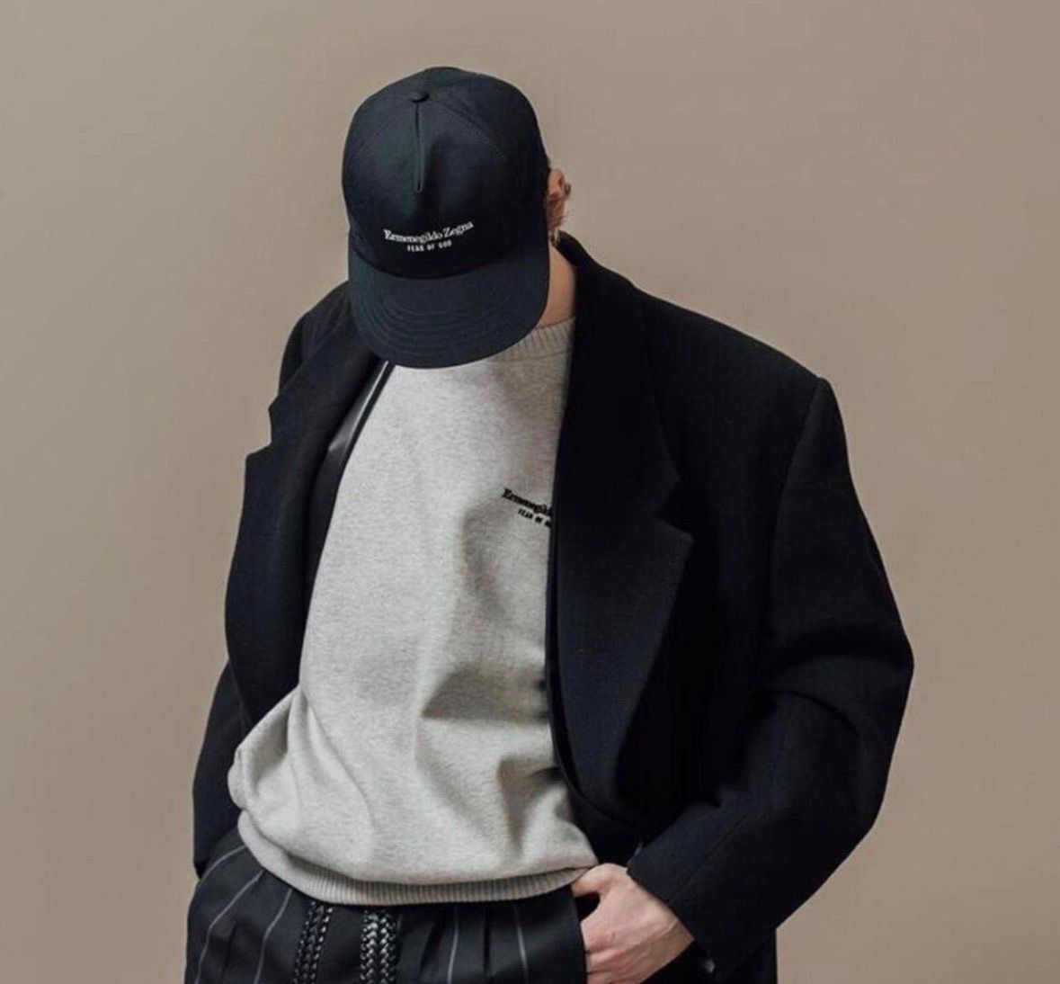Ermenegildo Zegna × Fear of God VERY RARE FEAR OF GOD X ZEGNA LOGO BASEBALL CAP Size ONE SIZE - 2 Thumbnail